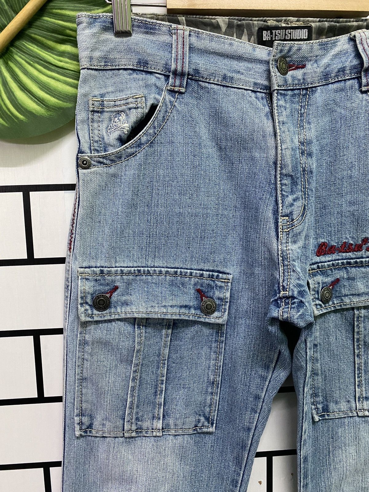Designer × Japanese Brand × Vintage Japanese Ba-Tsu Studio Rock Star Bush Pant Carpenter Denim Size US 28 / EU 44 - 4 Thumbnail