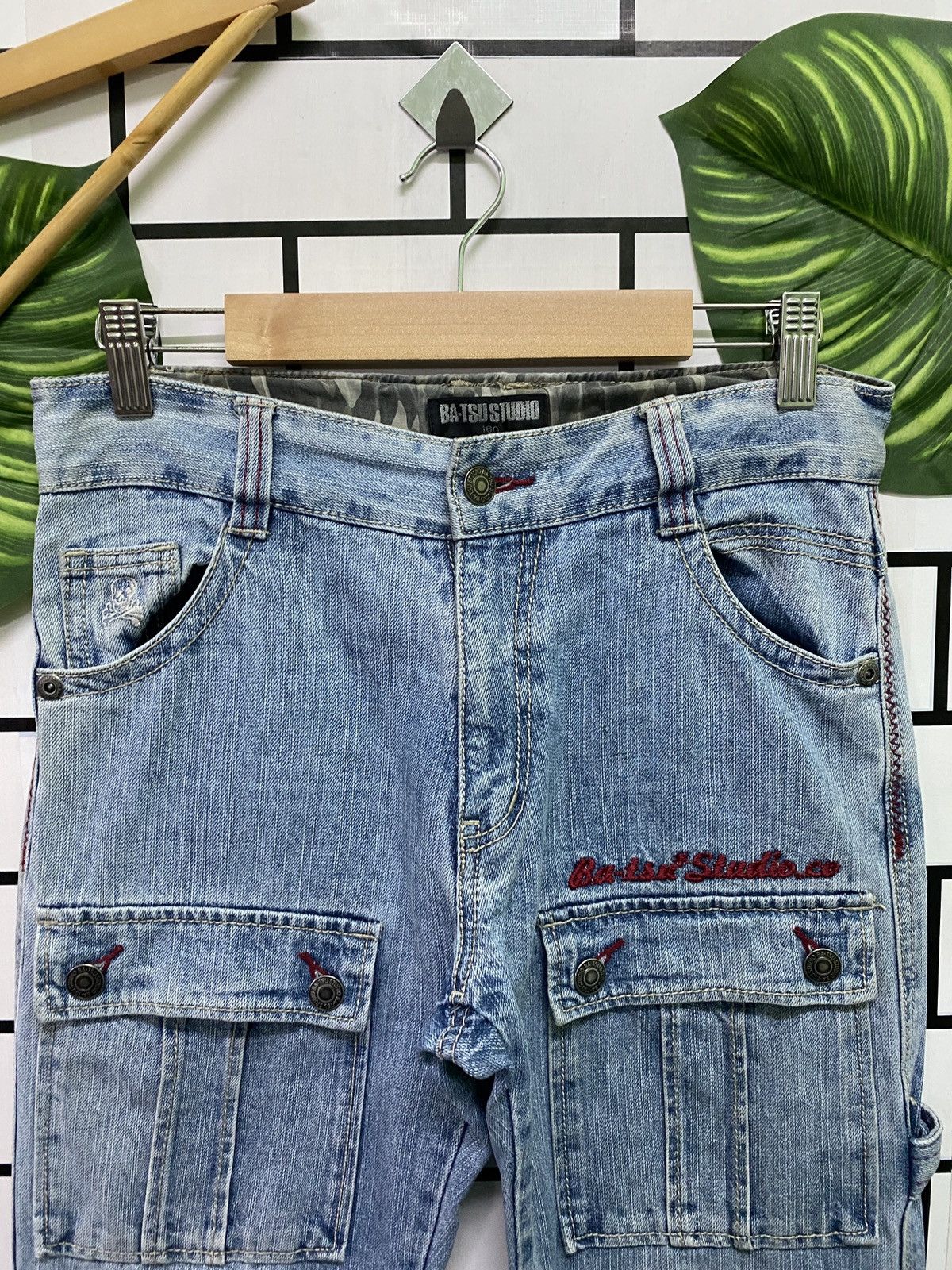 Designer × Japanese Brand × Vintage Japanese Ba-Tsu Studio Rock Star Bush Pant Carpenter Denim Size US 28 / EU 44 - 3 Thumbnail