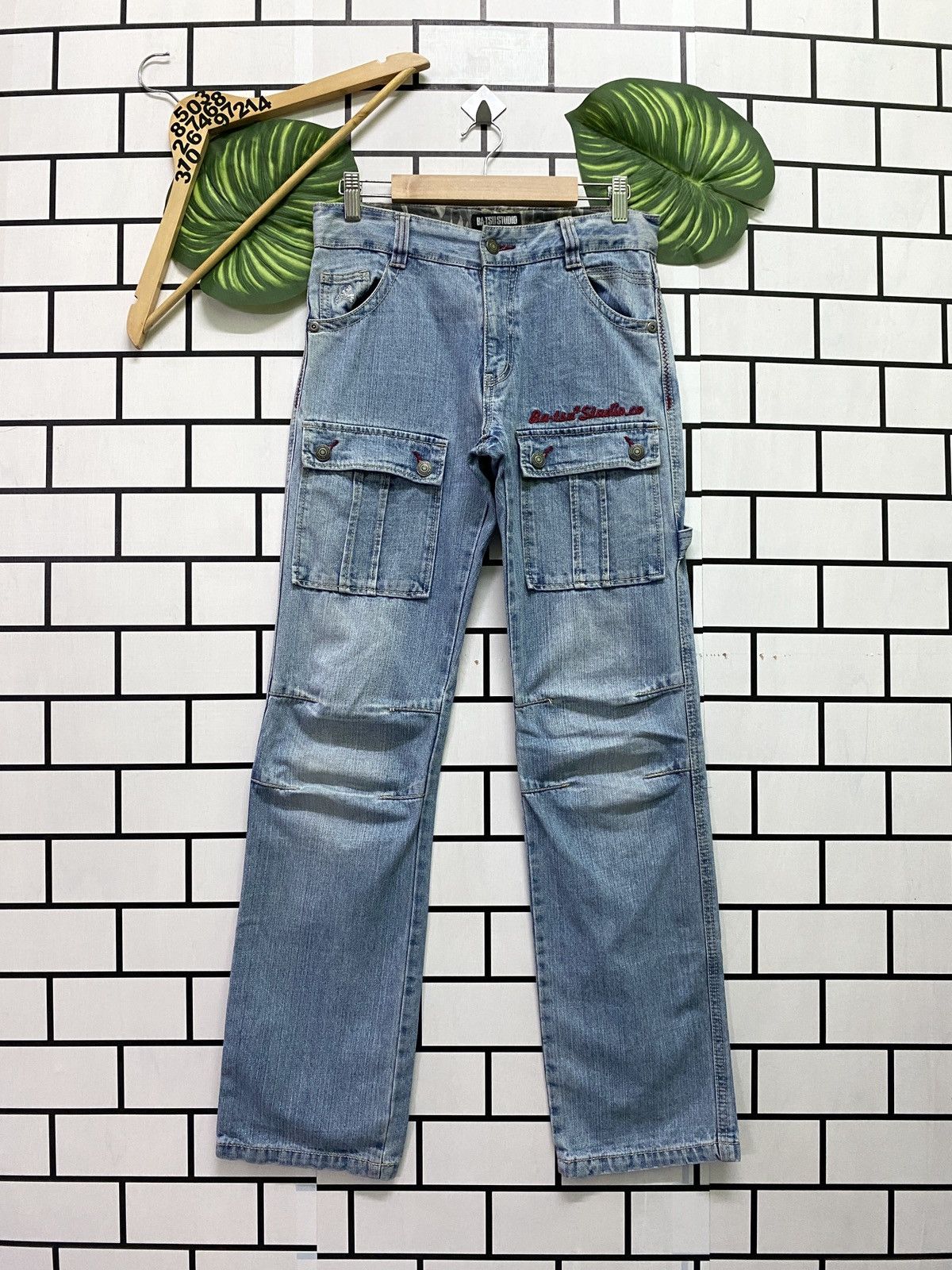Designer × Japanese Brand × Vintage Japanese Ba-Tsu Studio Rock Star Bush Pant Carpenter Denim Size US 28 / EU 44 - 2 Thumbnail