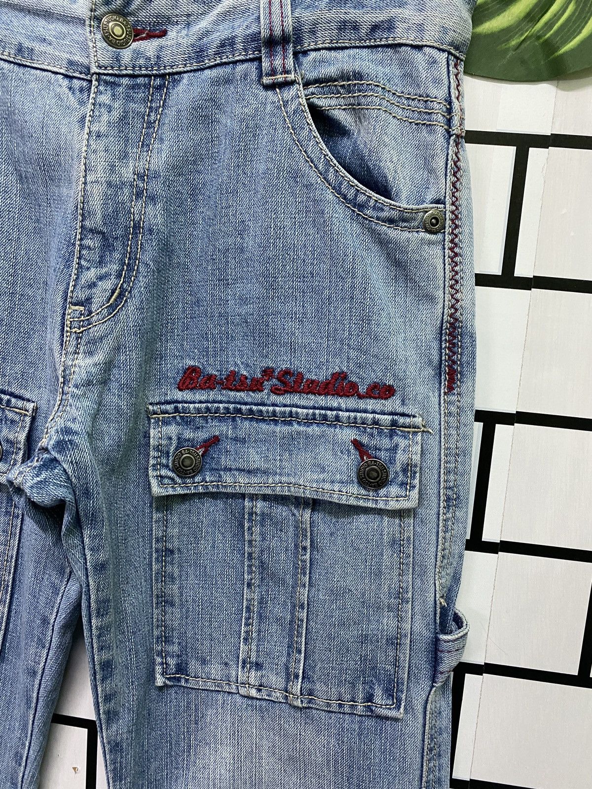 Designer × Japanese Brand × Vintage Japanese Ba-Tsu Studio Rock Star Bush Pant Carpenter Denim Size US 28 / EU 44 - 5 Thumbnail