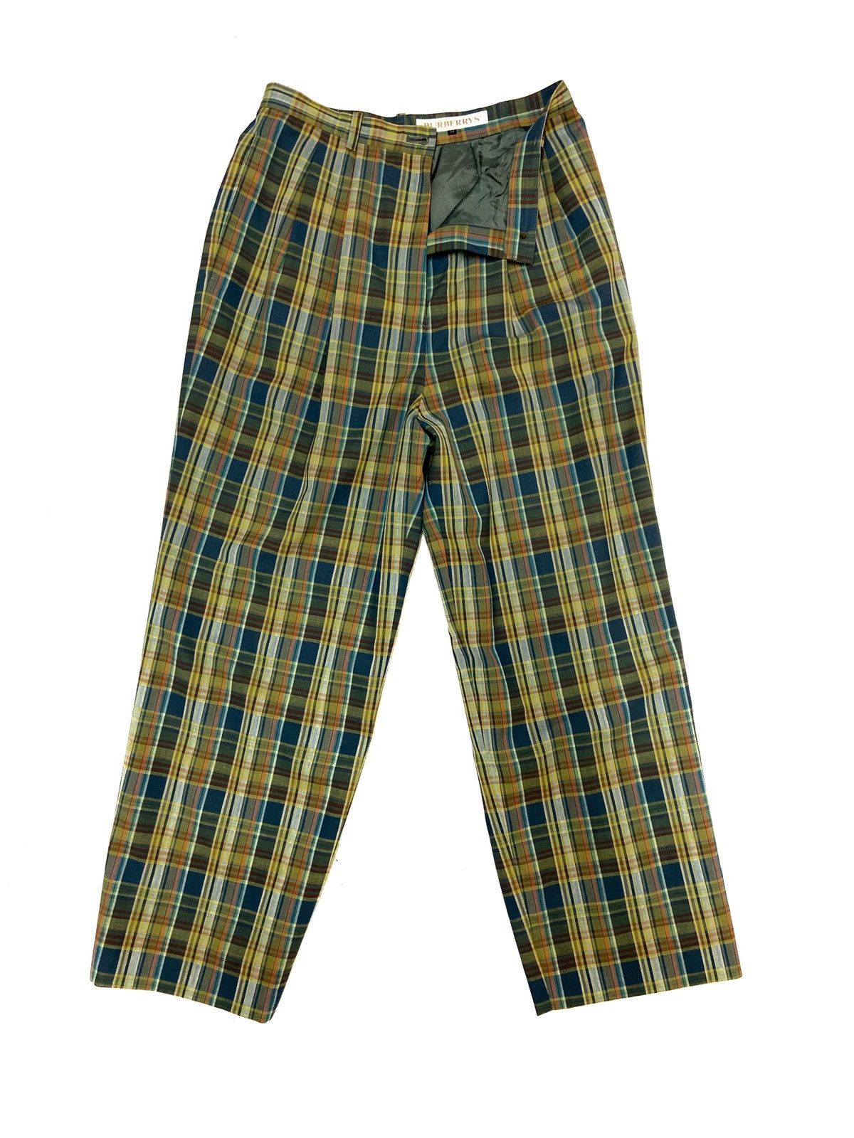 Burberry × Burberry Prorsum × Vintage Vintage 90's Classic Burberrys Plaid Checkered Casual Pants Size US 26 / EU 42 - 1 Thumbnail