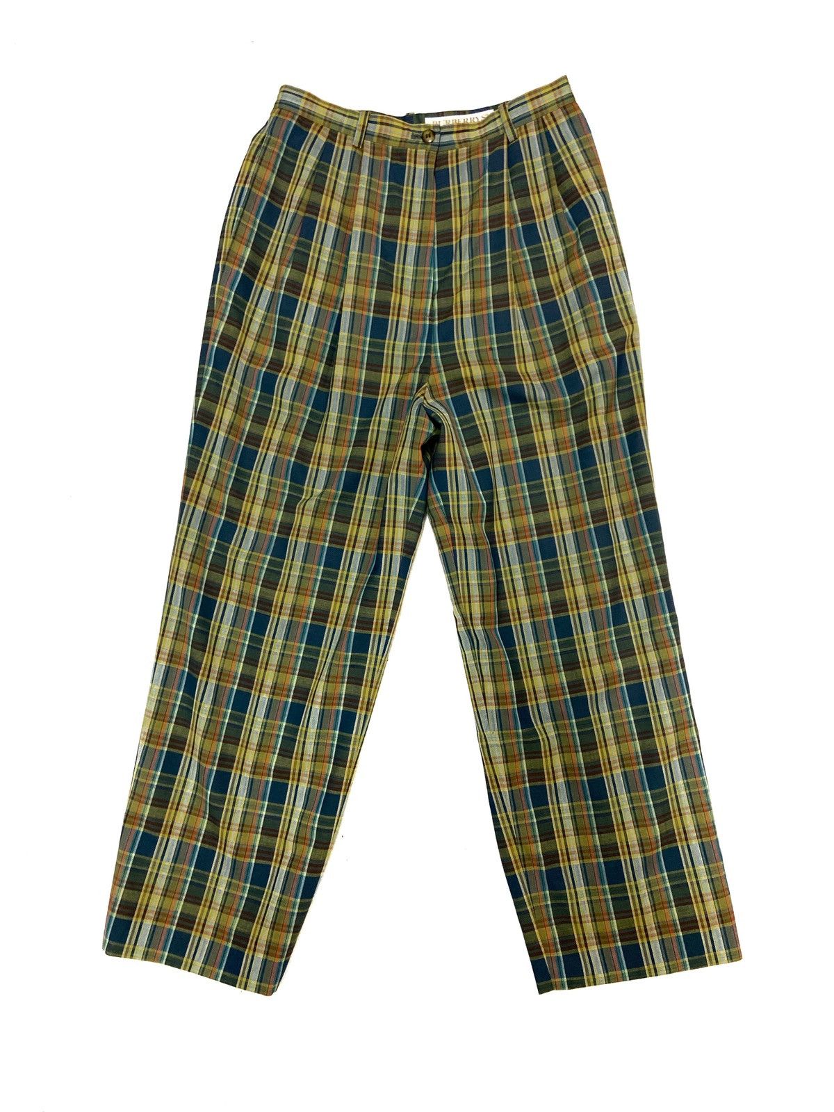 Burberry × Burberry Prorsum × Vintage Vintage 90's Classic Burberrys Plaid Checkered Casual Pants Size US 26 / EU 42 - 3 Thumbnail