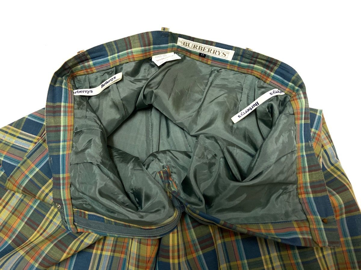 Burberry × Burberry Prorsum × Vintage Vintage 90's Classic Burberrys Plaid Checkered Casual Pants Size US 26 / EU 42 - 8 Thumbnail
