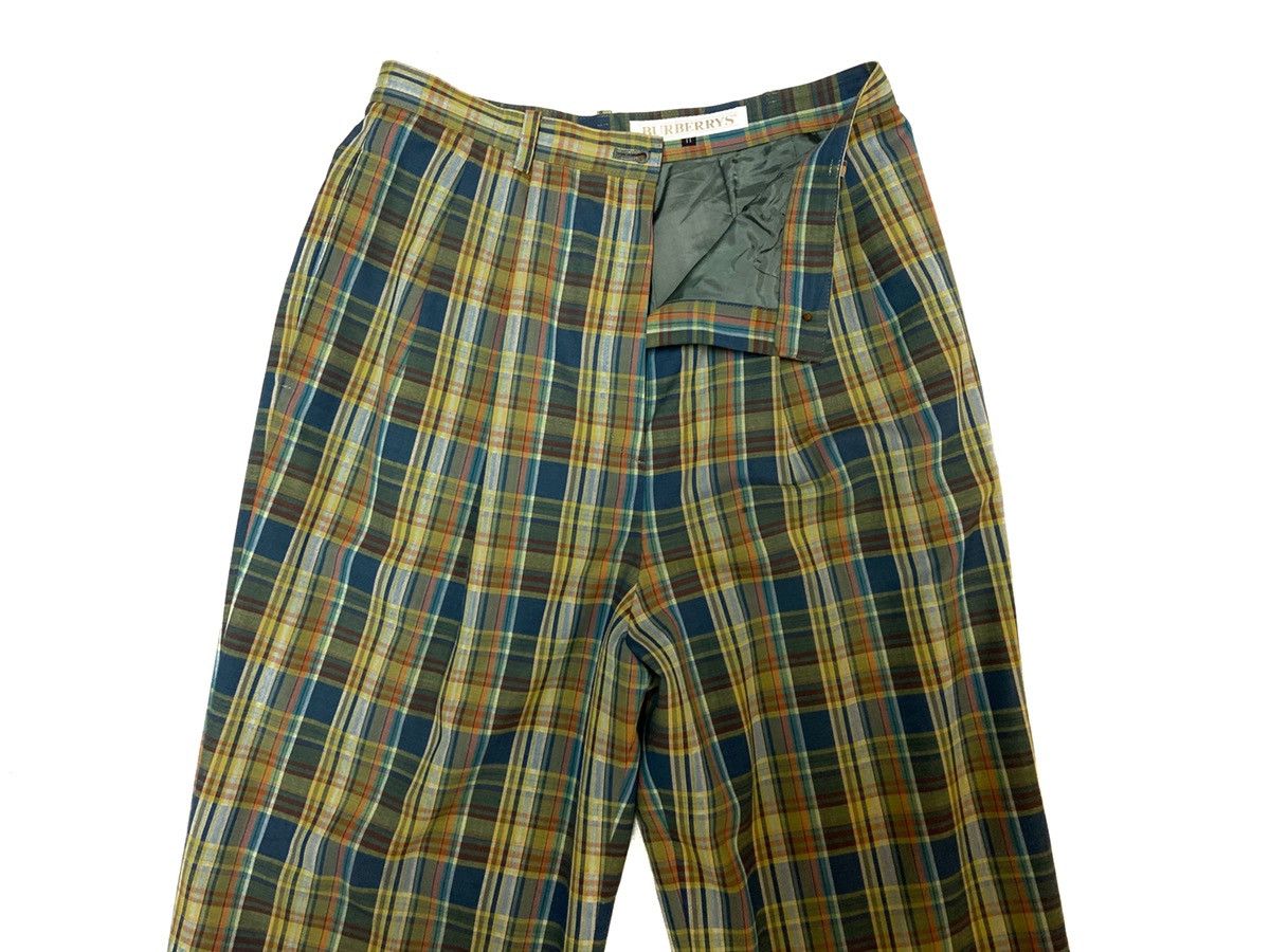Burberry × Burberry Prorsum × Vintage Vintage 90's Classic Burberrys Plaid Checkered Casual Pants Size US 26 / EU 42 - 4 Thumbnail