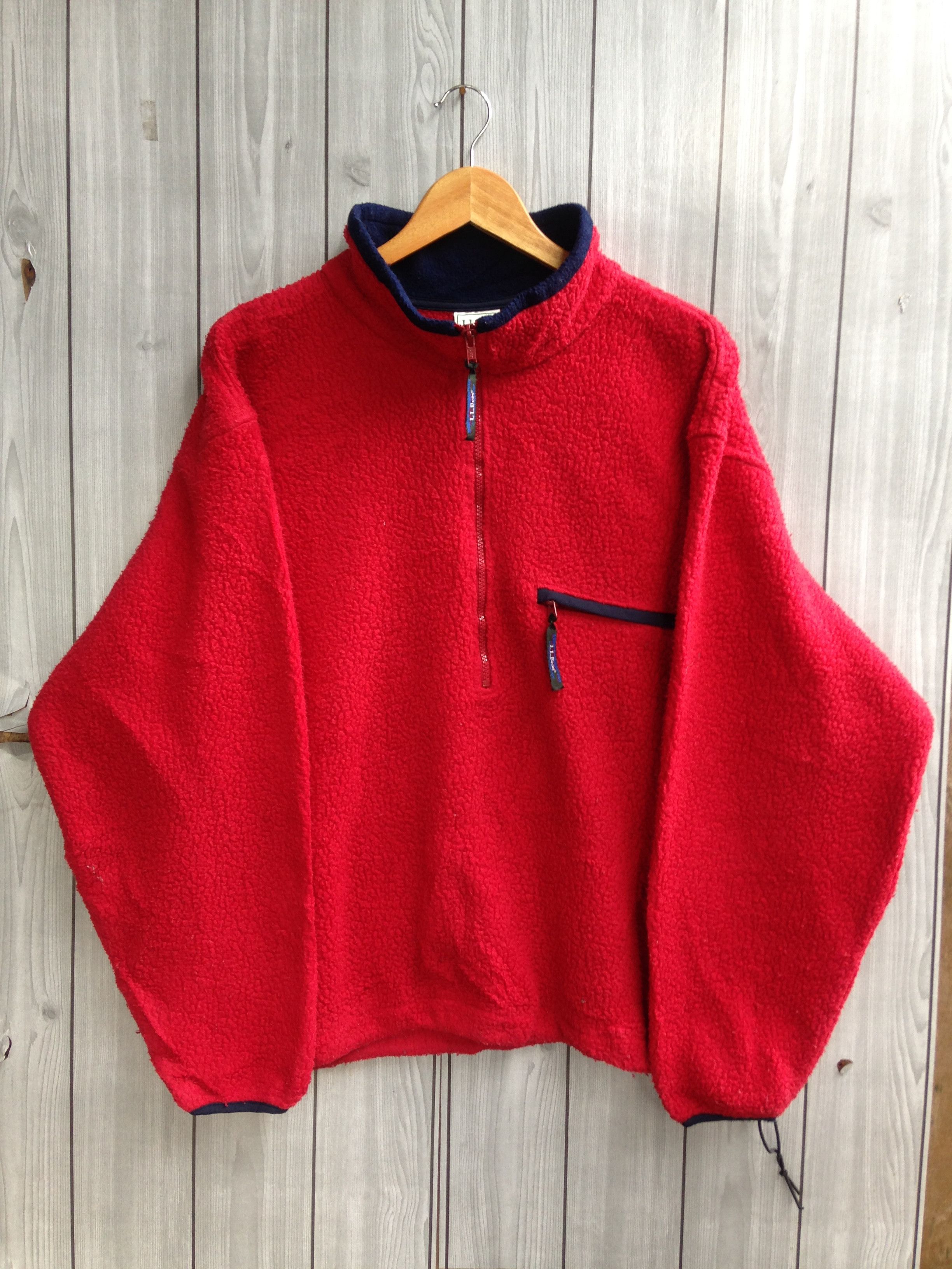 L.L. Bean × Vintage Vintage L.L. Bean Deep Pile Fleece Jacket Size US XL / EU 56 / 4 - 1 Thumbnail
