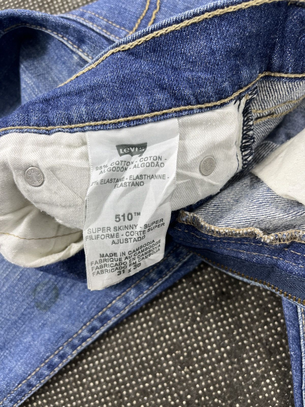 Levi's Vintage Levis 510 Super Skinny Jeans- J643 Size 30" / US 8 / IT 44 - 8 Thumbnail
