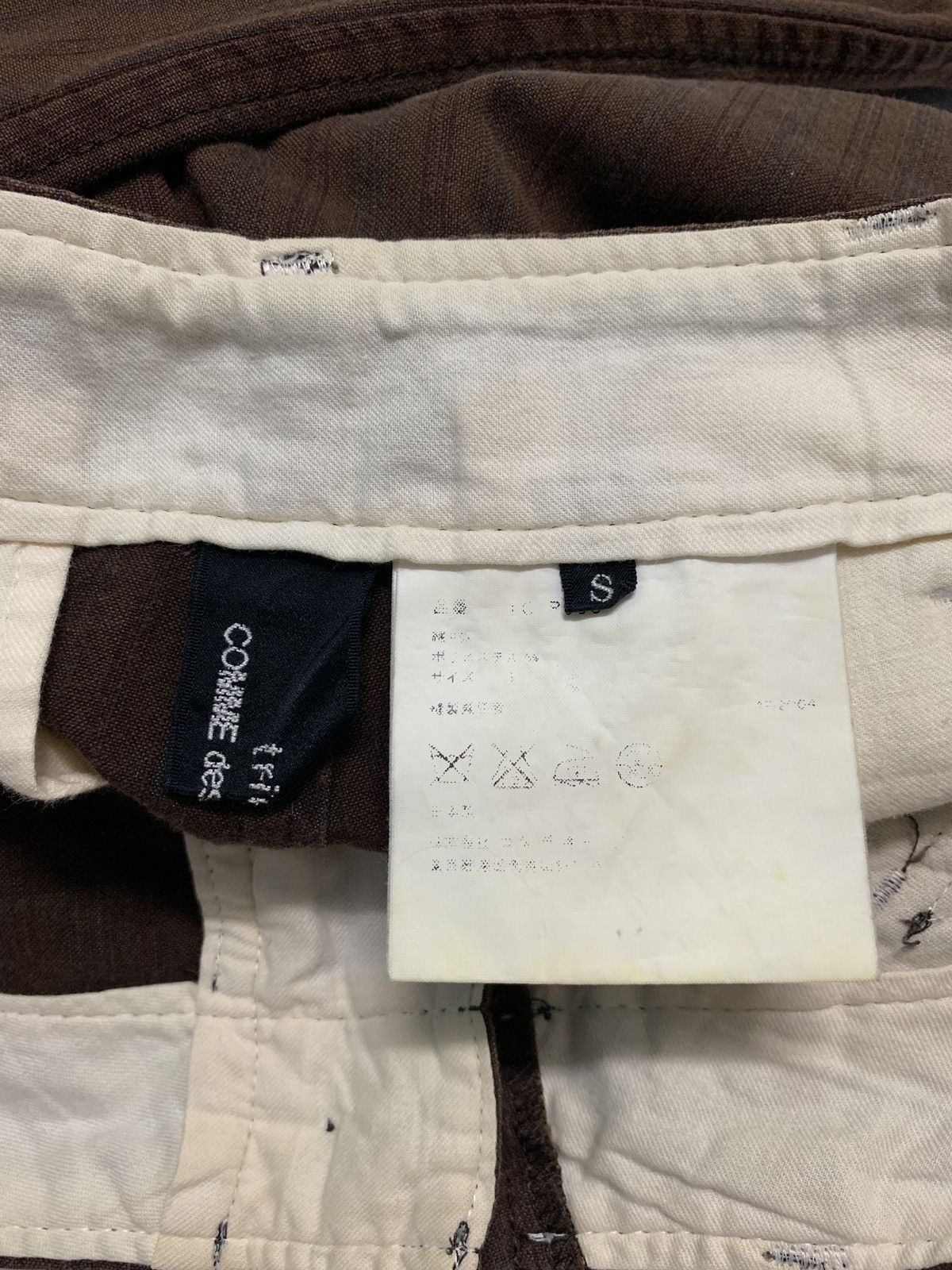 Comme des Garcons CDG Shorts X Herringbone Tricot Striped Cotton Pants Size US 30 / EU 46 - 5 Thumbnail