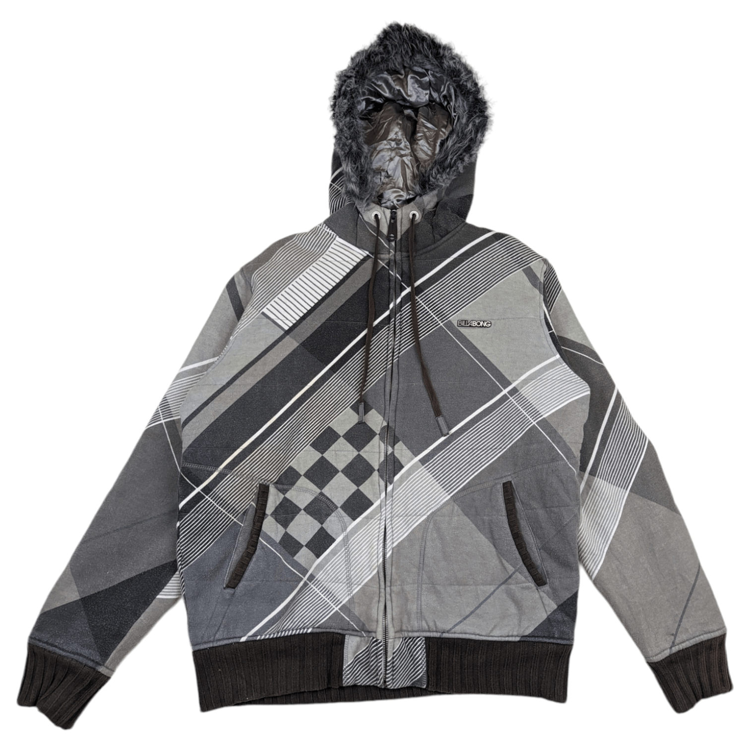 Billabong BILLABONG Multicolor Zipper Eskimo Hoodie Sweatshirt Size US L / EU 52-54 / 3 - 2 Thumbnail