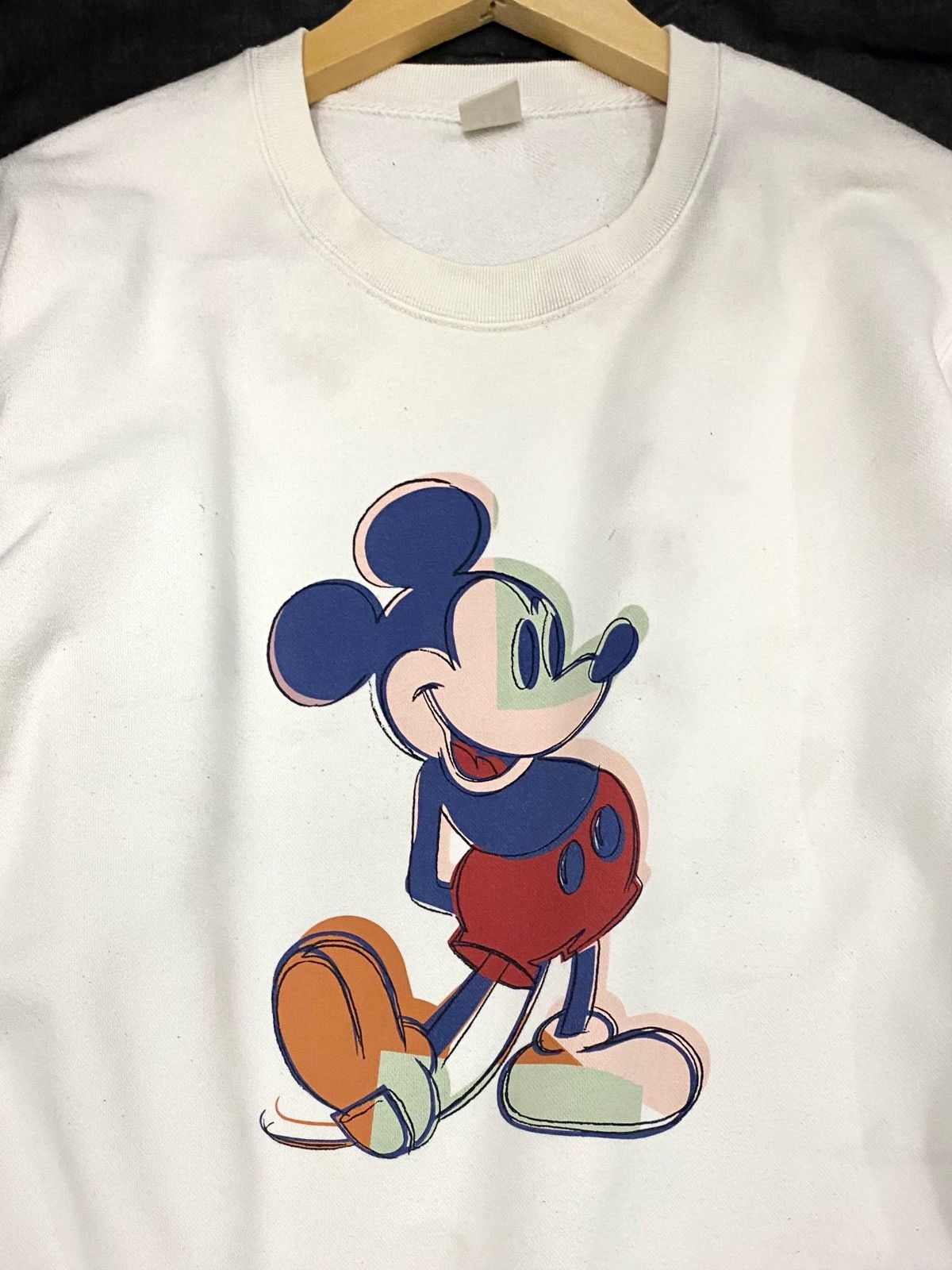 Disney × Mickey Mouse SWEATSHIRT UNIQLO X MICKEY MOUSE with CREAM COLOURS Size US M / EU 48-50 / 2 - 3 Thumbnail