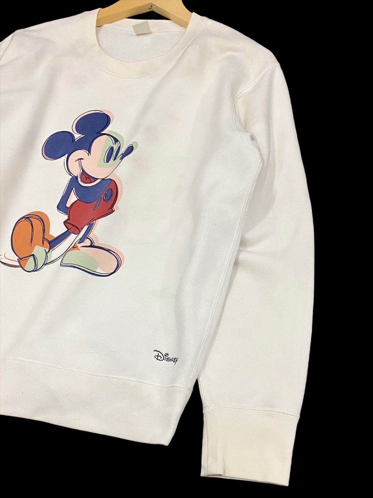 Disney × Mickey Mouse SWEATSHIRT UNIQLO X MICKEY MOUSE with CREAM COLOURS Size US M / EU 48-50 / 2 - 5 Thumbnail