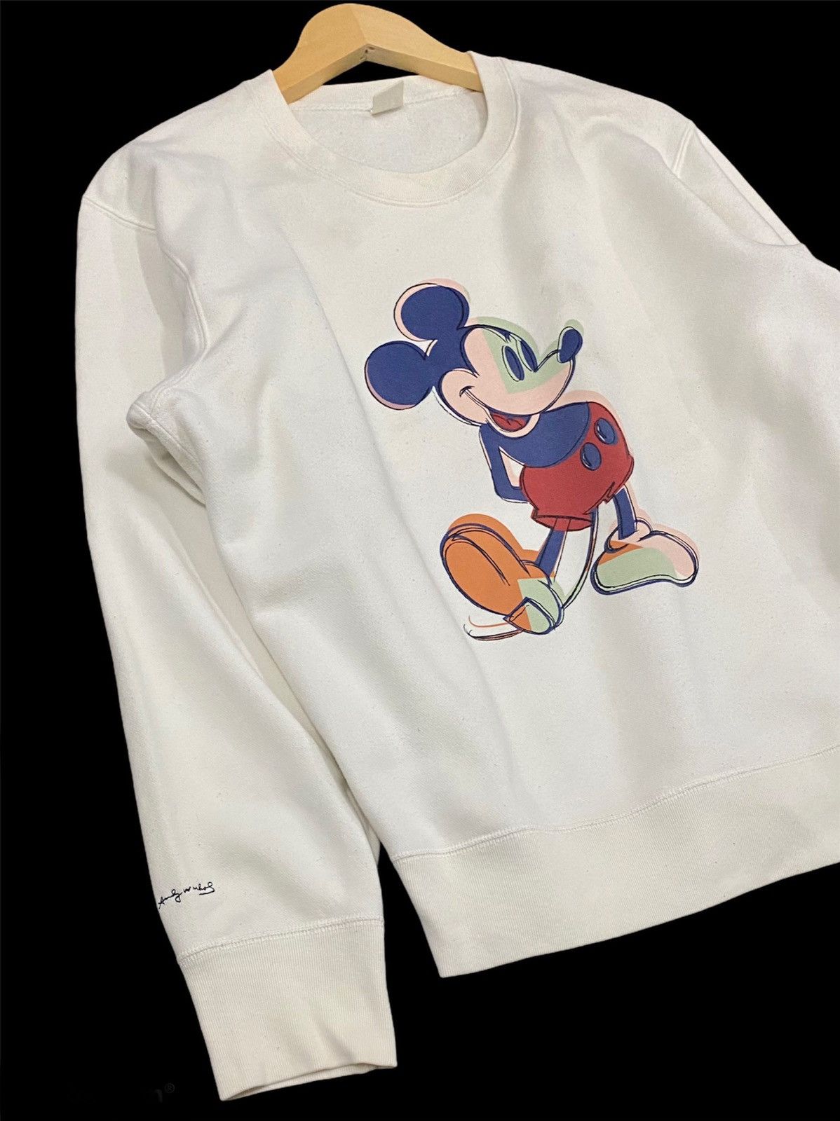 Disney × Mickey Mouse SWEATSHIRT UNIQLO X MICKEY MOUSE with CREAM COLOURS Size US M / EU 48-50 / 2 - 4 Thumbnail