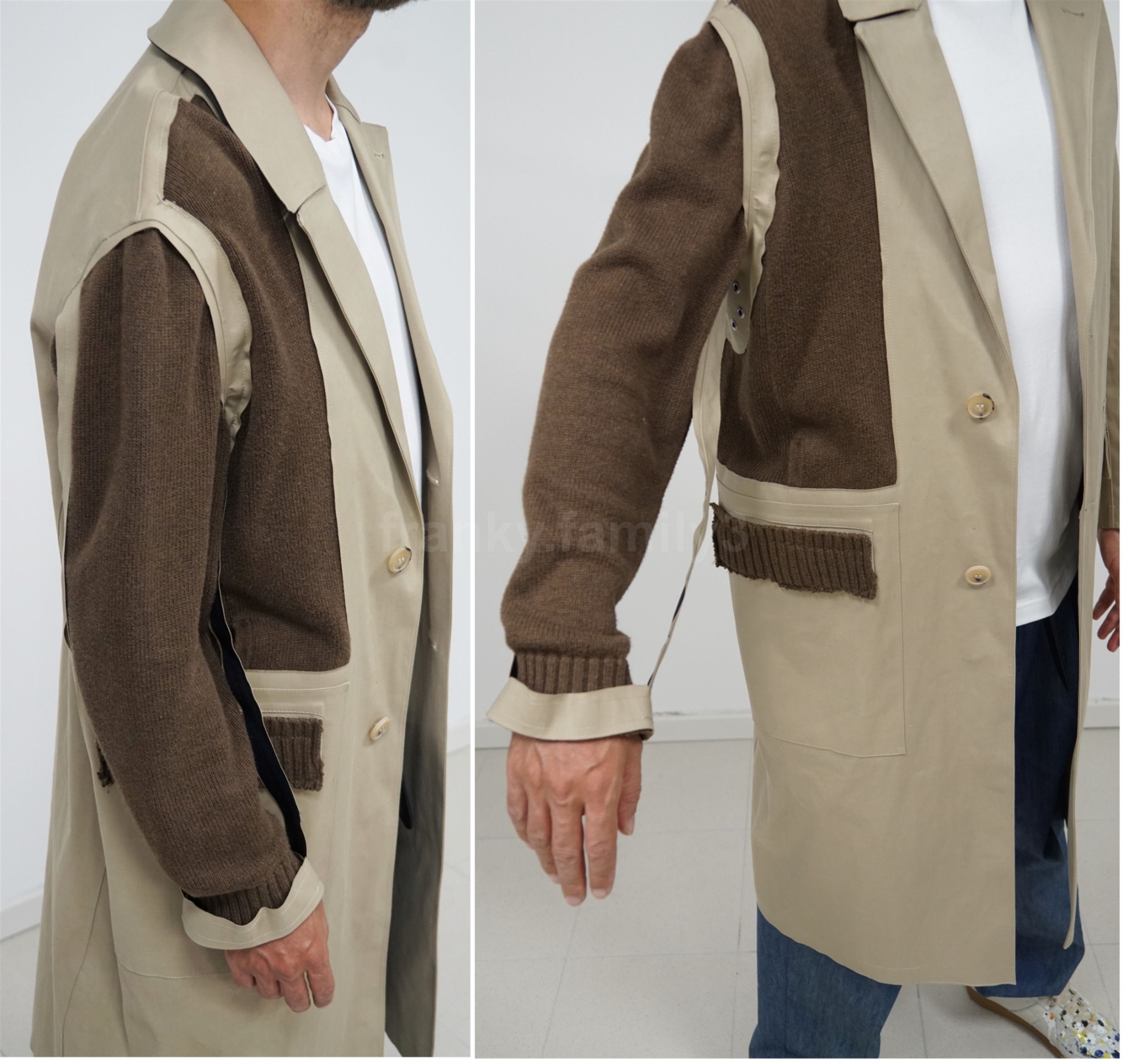 Maison Margiela masterpiece trench runway show wool sleeve Size US M / EU 48-50 / 2 - 6 Thumbnail