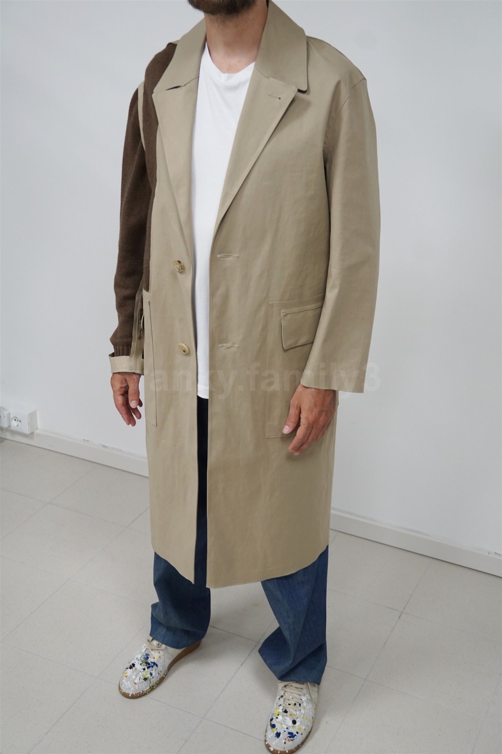 Maison Margiela masterpiece trench runway show wool sleeve Size US M / EU 48-50 / 2 - 3 Thumbnail