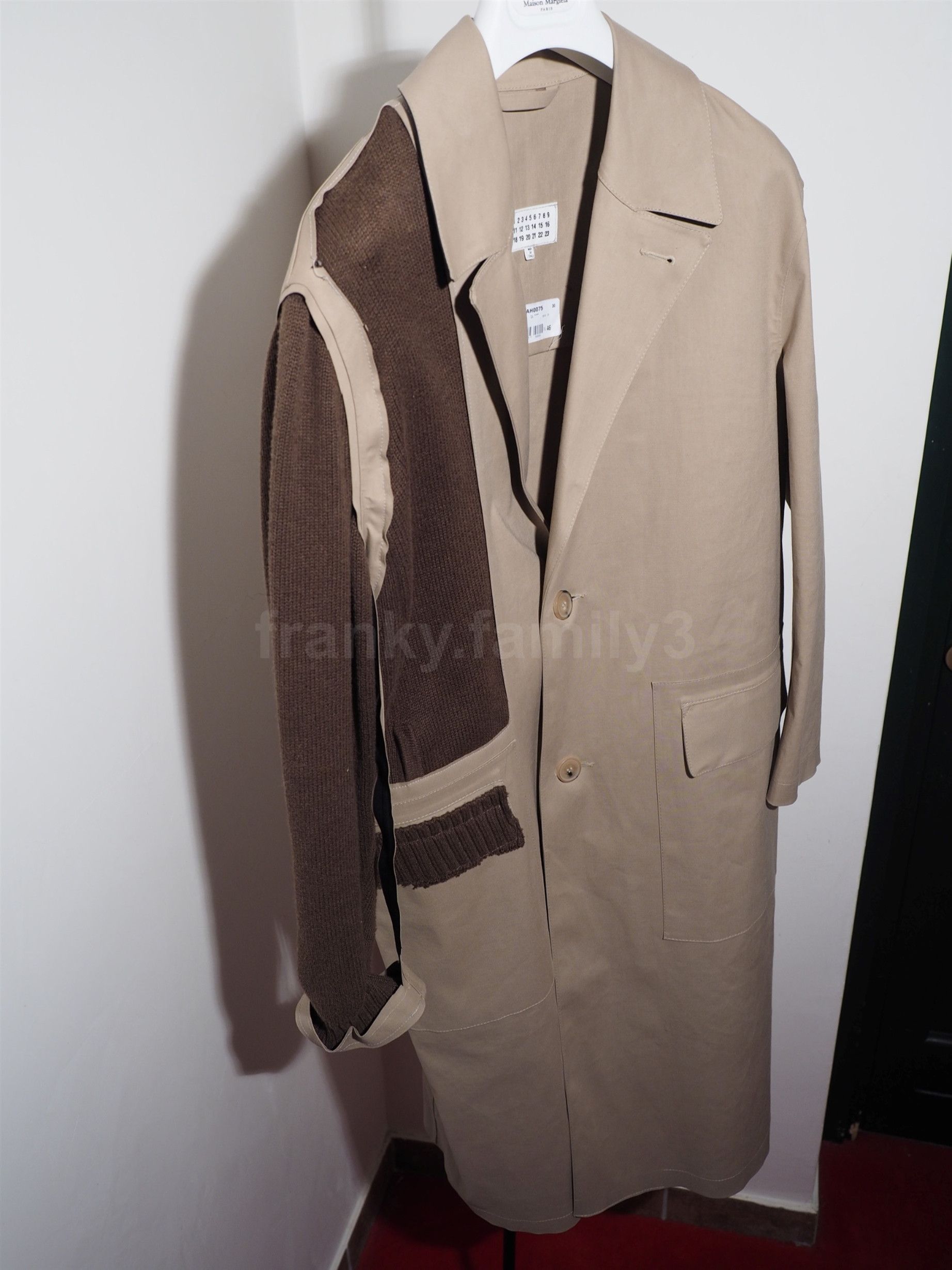 Maison Margiela masterpiece trench runway show wool sleeve Size US M / EU 48-50 / 2 - 16 Thumbnail