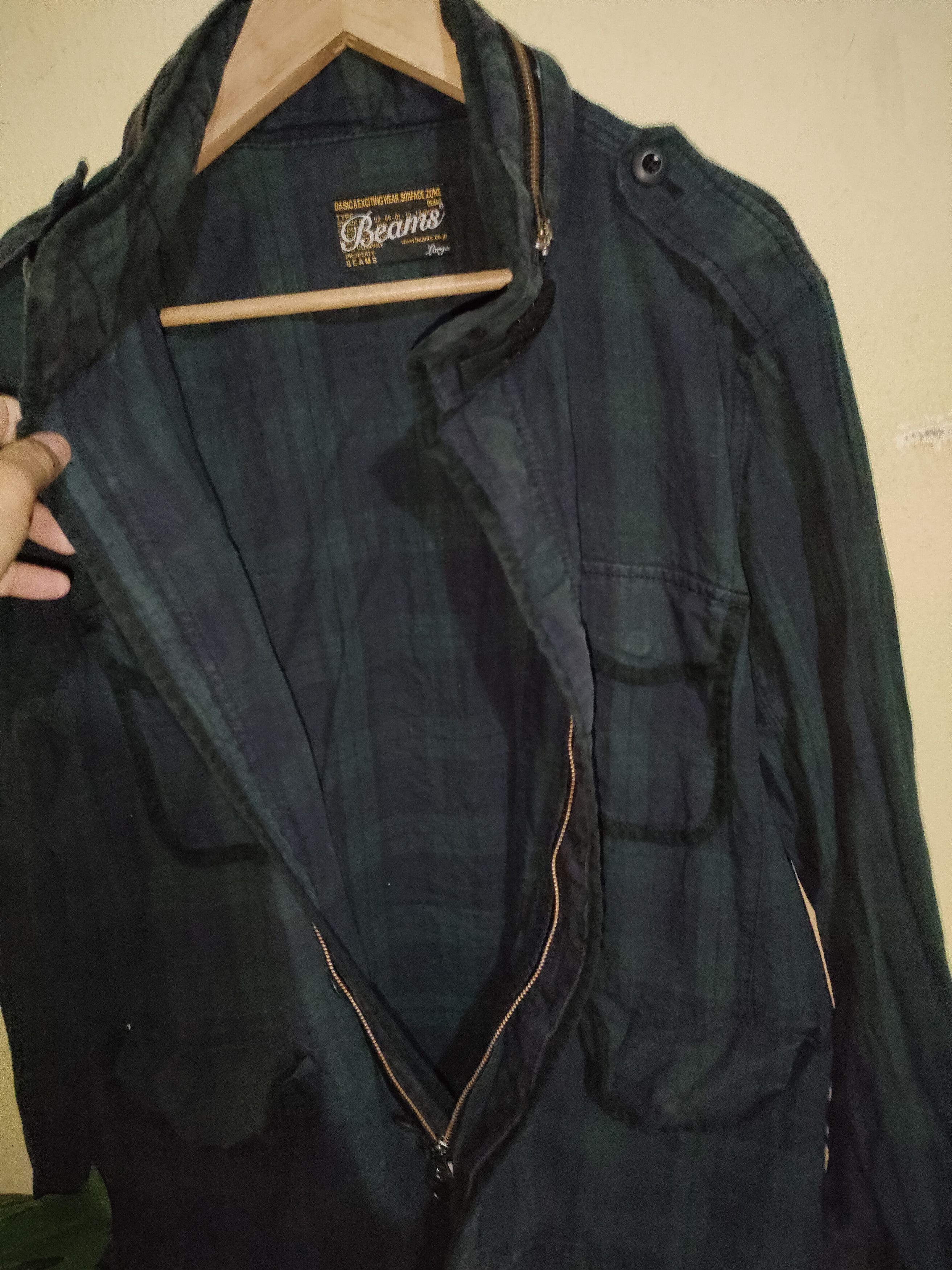 Beams Plus Beams Tartan Military Jacket Size US L / EU 52-54 / 3 - 4 Thumbnail