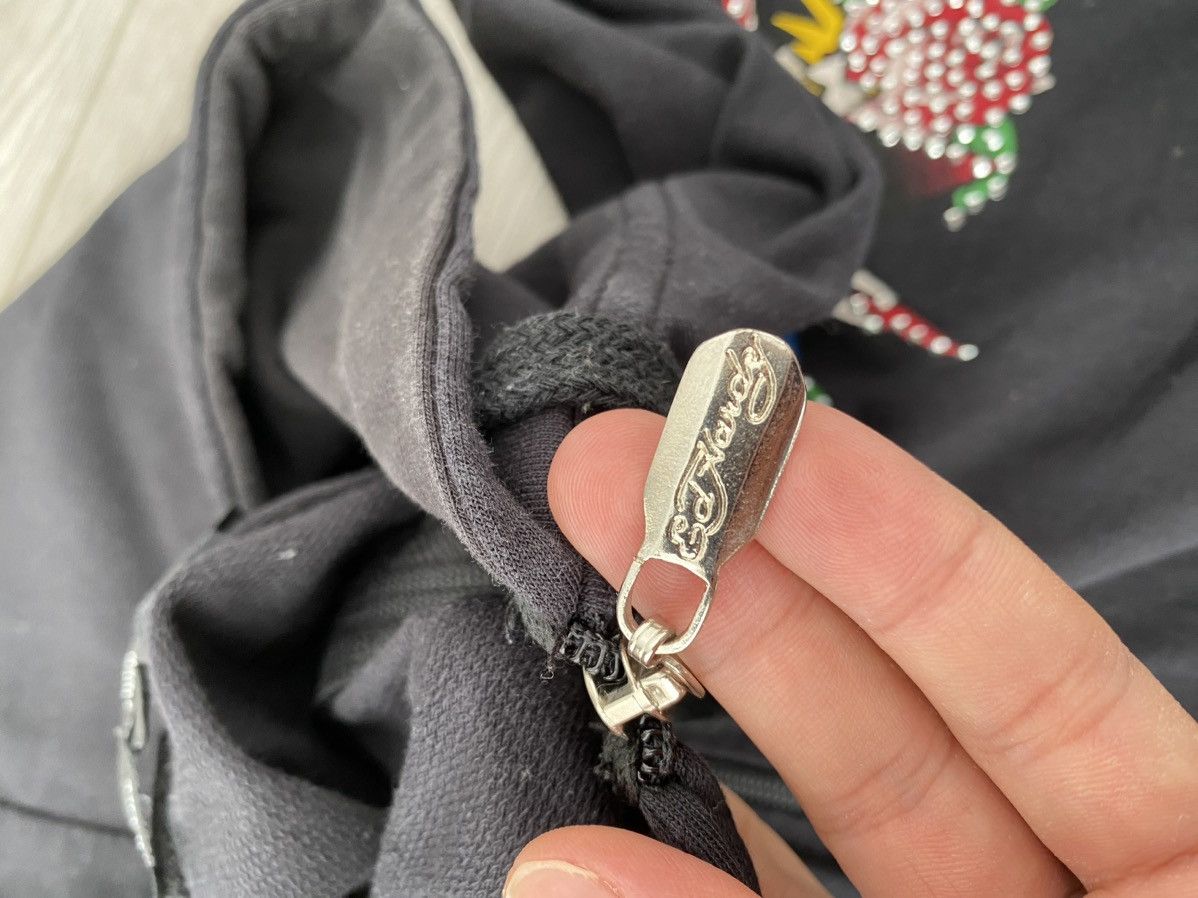 Christian Audigier × Ed Hardy × Vintage Vintage Ed Hardy bi Christian Audigier Black Zip-Hoodie Size L / US 10 / IT 46 - 6 Thumbnail