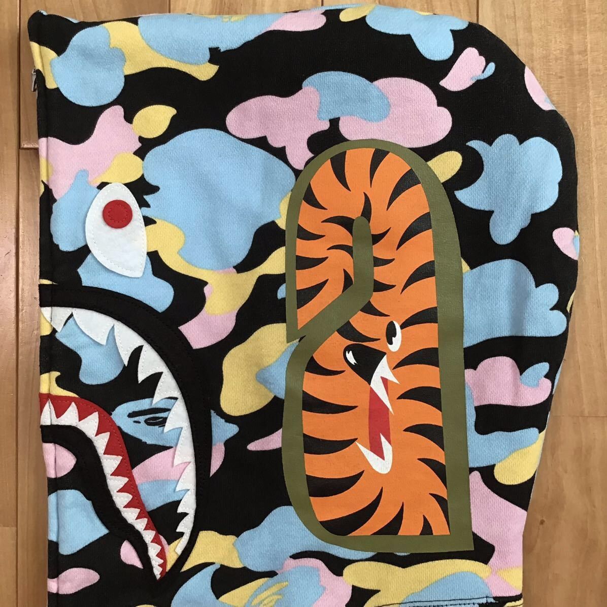 Bape BAPE cotton candy camo shark full zip hoodie multi camo ape Size US L / EU 52-54 / 3 - 6 Thumbnail