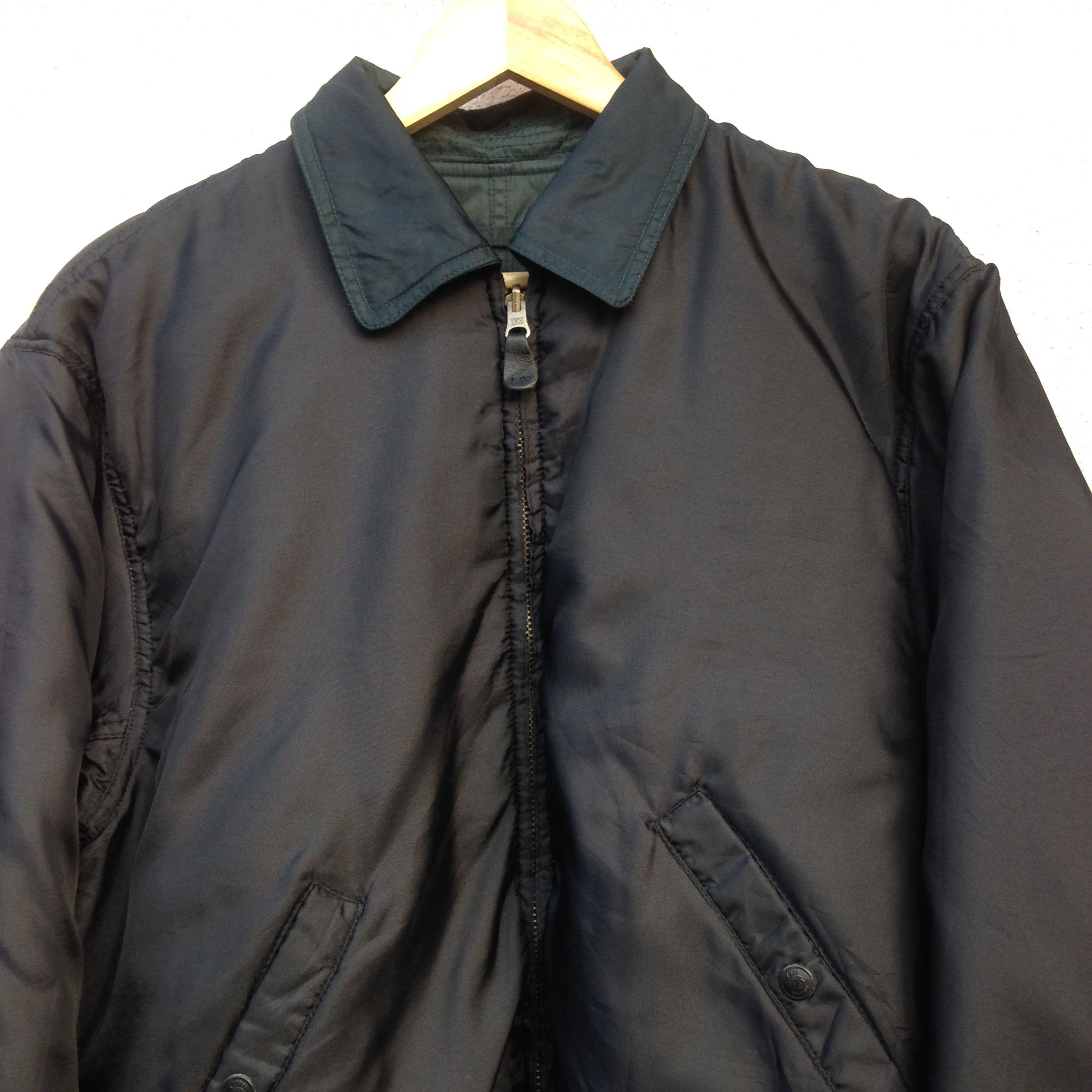 Vintage Vintage 90s Reversible Bomber Flight Jacket Size US L / EU 52-54 / 3 - 8 Thumbnail