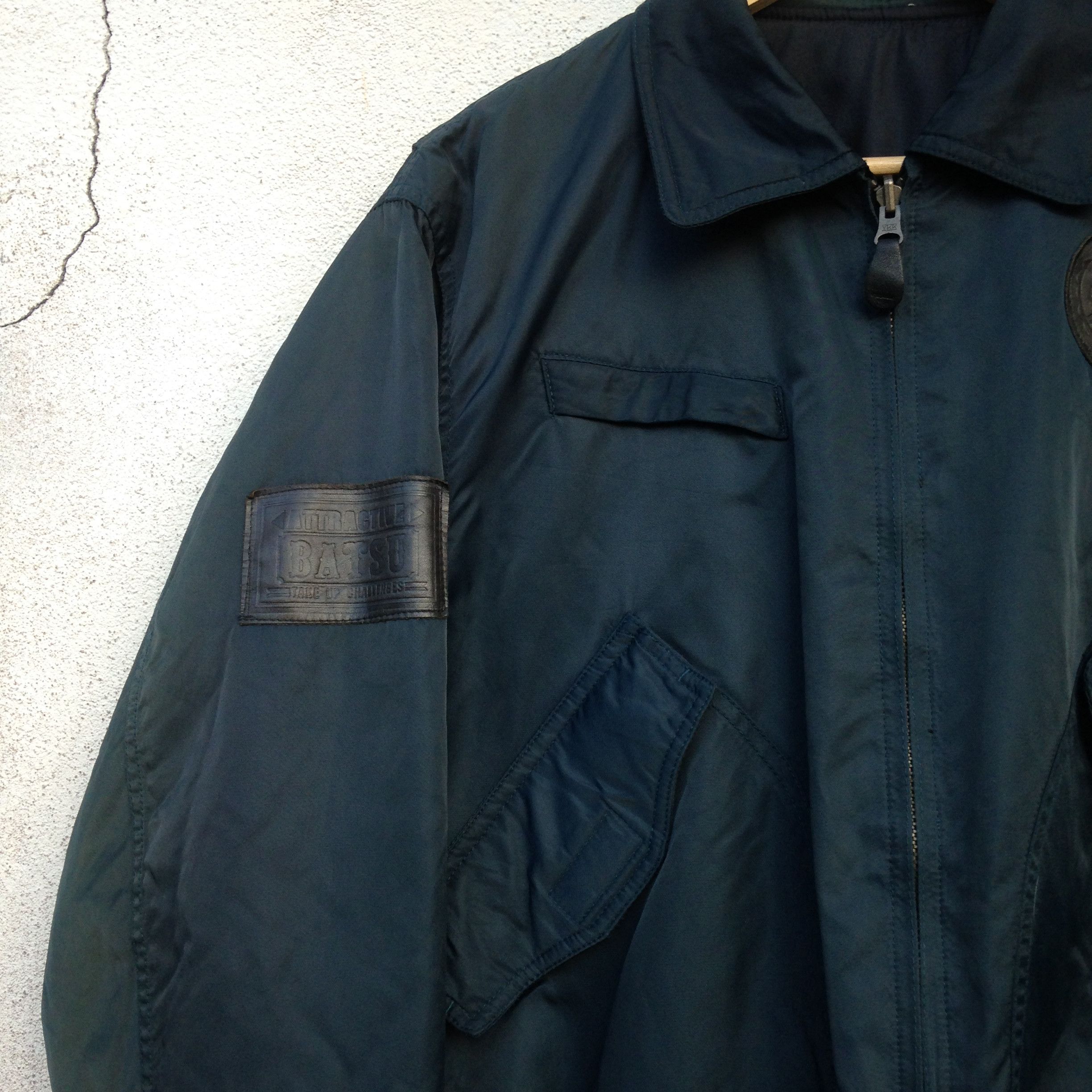Vintage Vintage 90s Reversible Bomber Flight Jacket Size US L / EU 52-54 / 3 - 7 Thumbnail