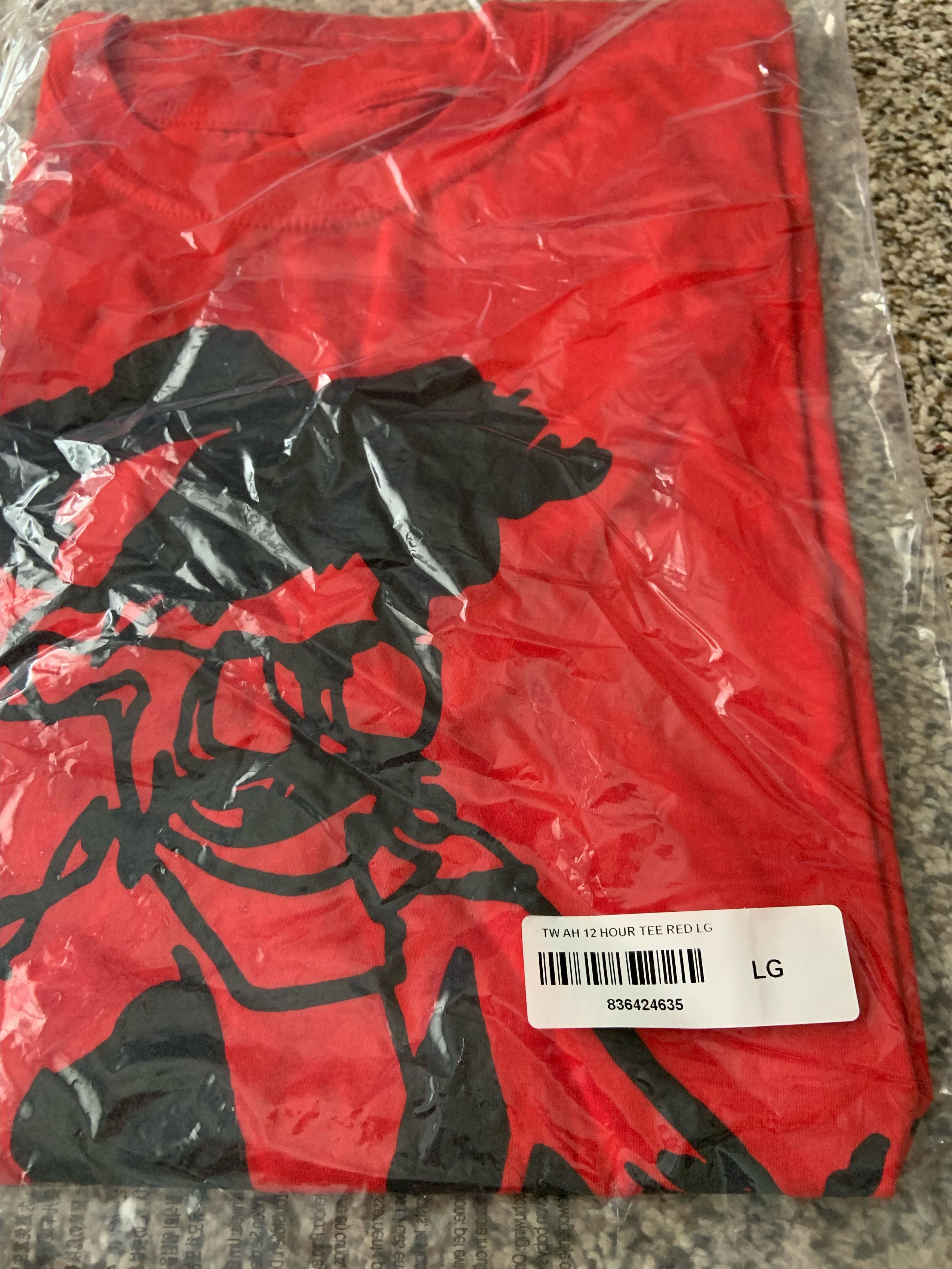 The Weeknd The Weeknd After Hours 12th Hour Tee RED LARGE NWT DS Size US L / EU 52-54 / 3 - 3 Thumbnail