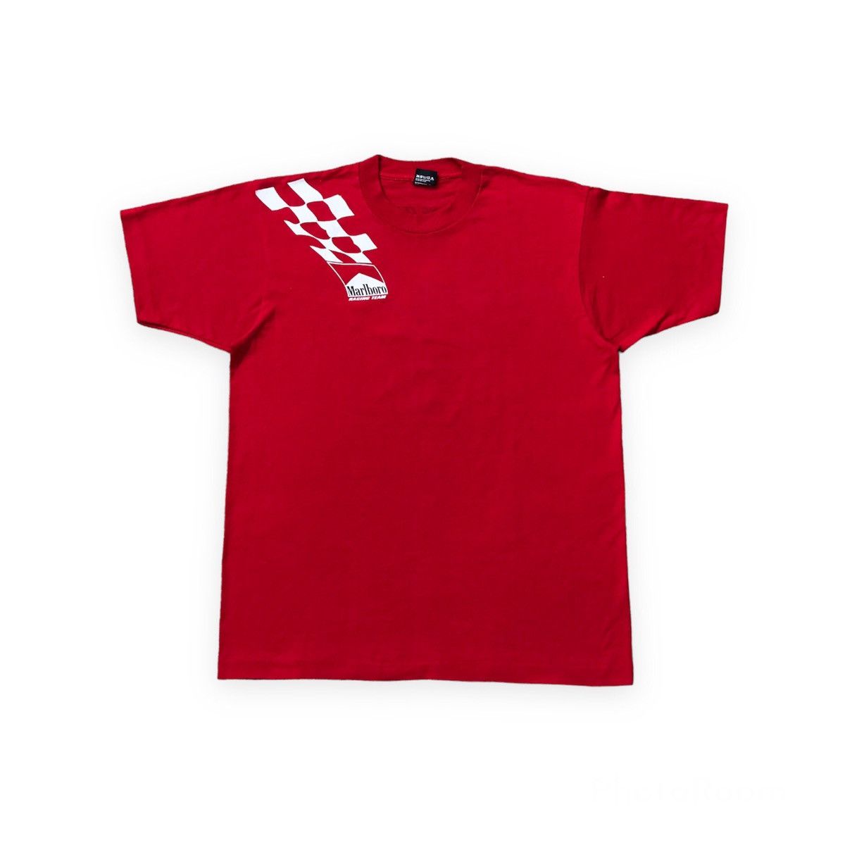 image of Gear For Sports x Marlboro Vintage 90's Marlboro Racing Team Single Stitch Tshirt in White (Size XL