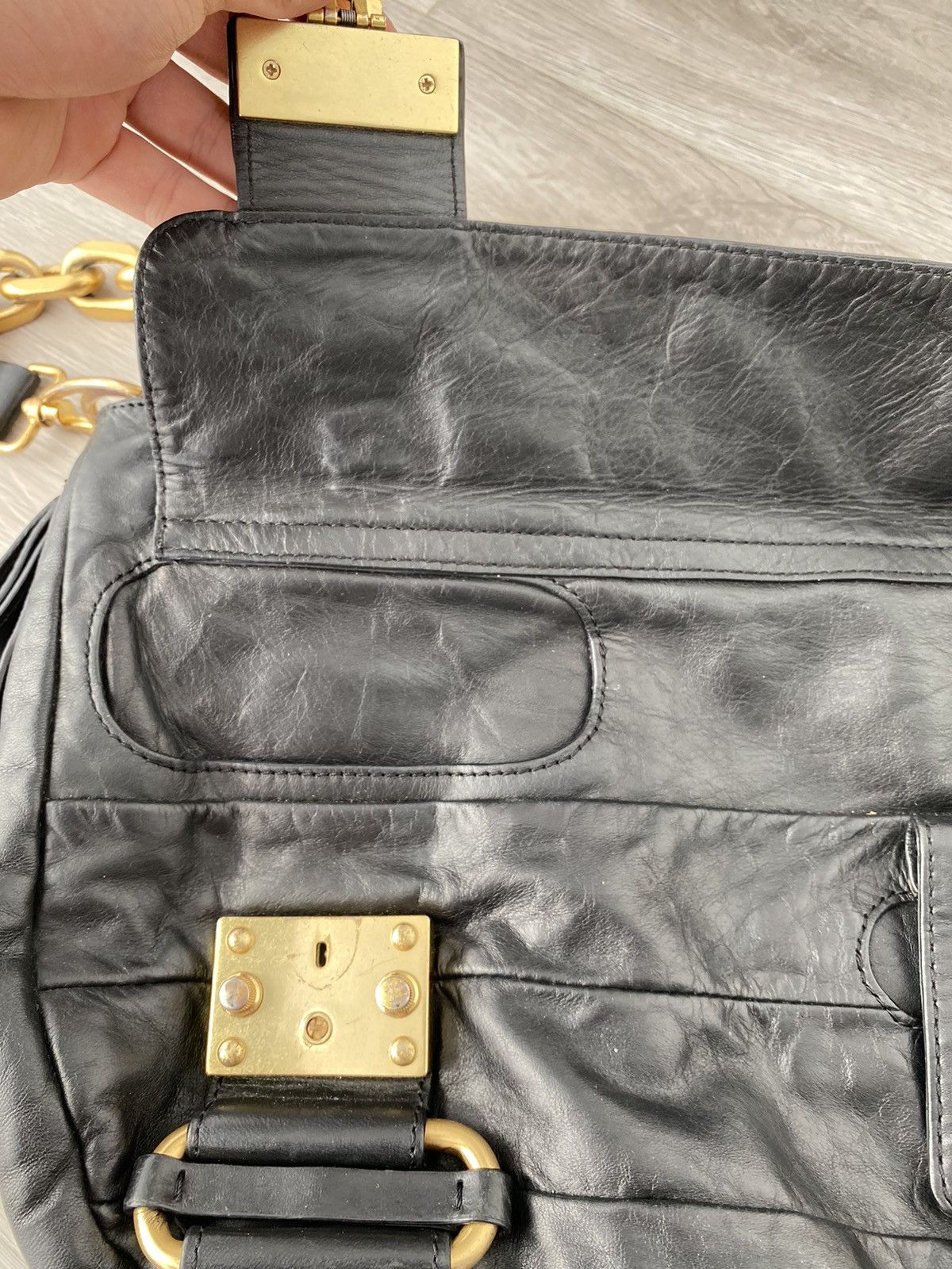 Juicy Couture × Vintage Vintage Juicy Couture Crossbody Bag Leather Size ONE SIZE - 4 Thumbnail