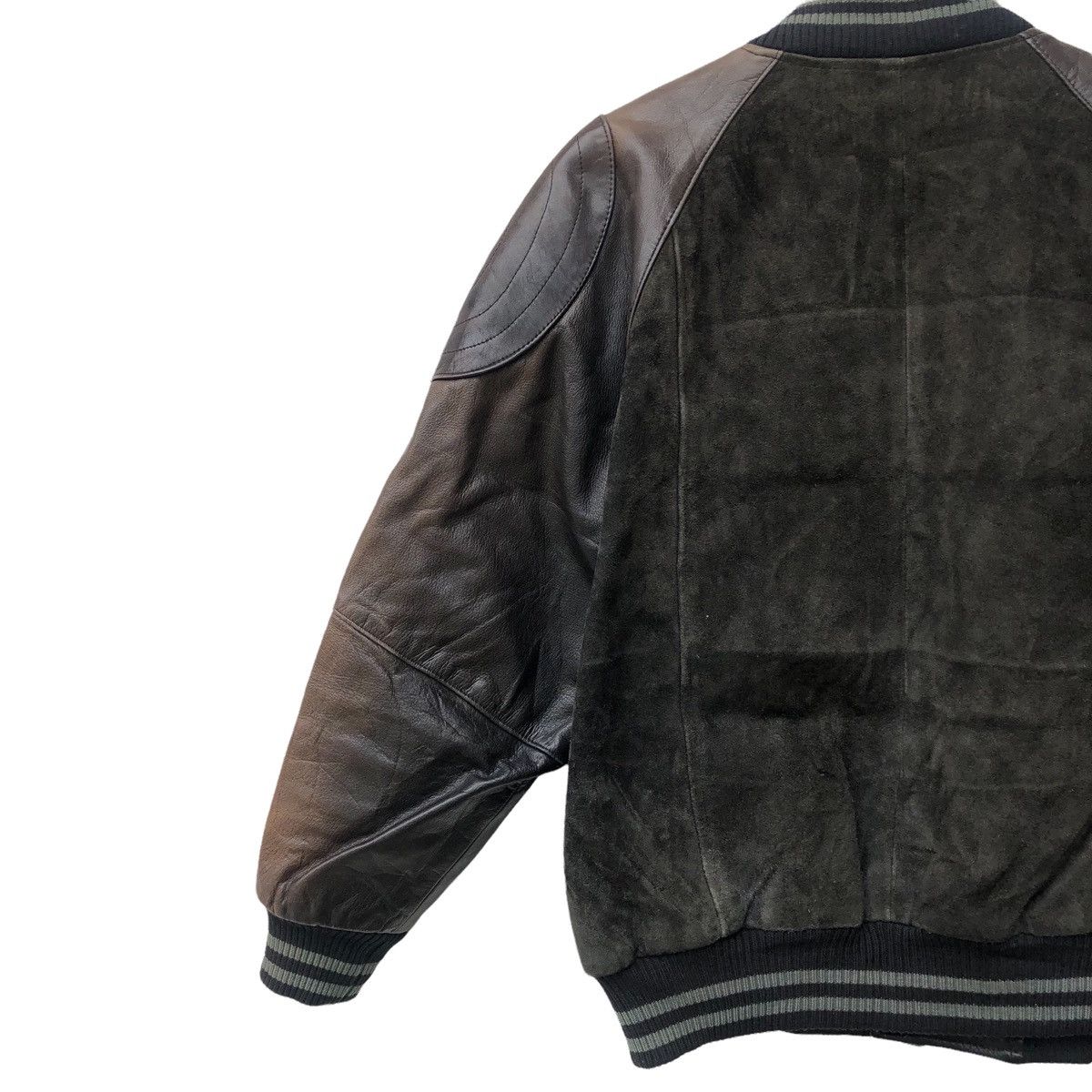 Vintage VTG JAPANNESE BRAND LEATHER COWHIDE VARSITY JACKET Size US M / EU 48-50 / 2 - 5 Thumbnail