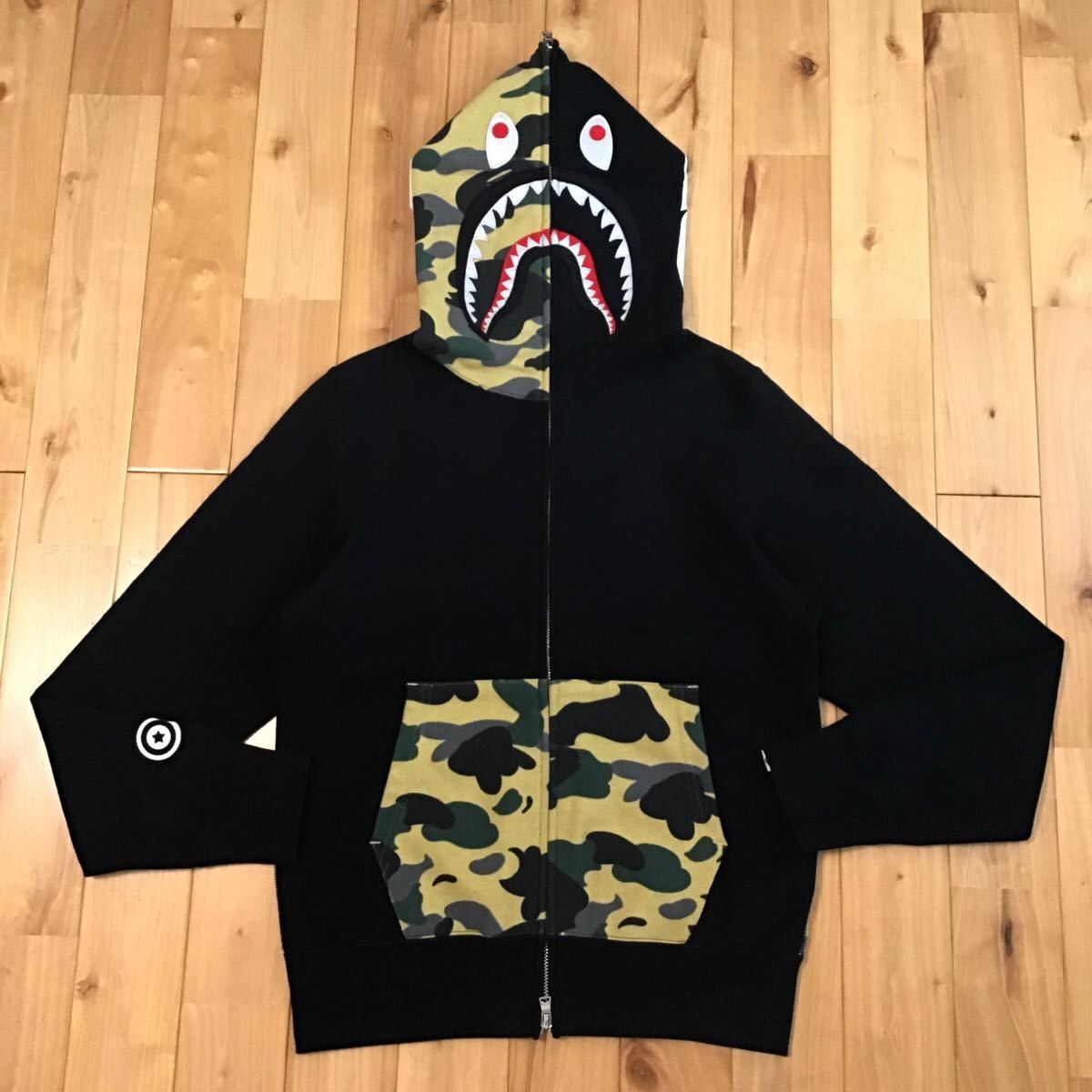Bape BAPE Reflector Camo Shark full zip hoodie a bathing ape Size US S / EU 44-46 / 1 - 2 Thumbnail