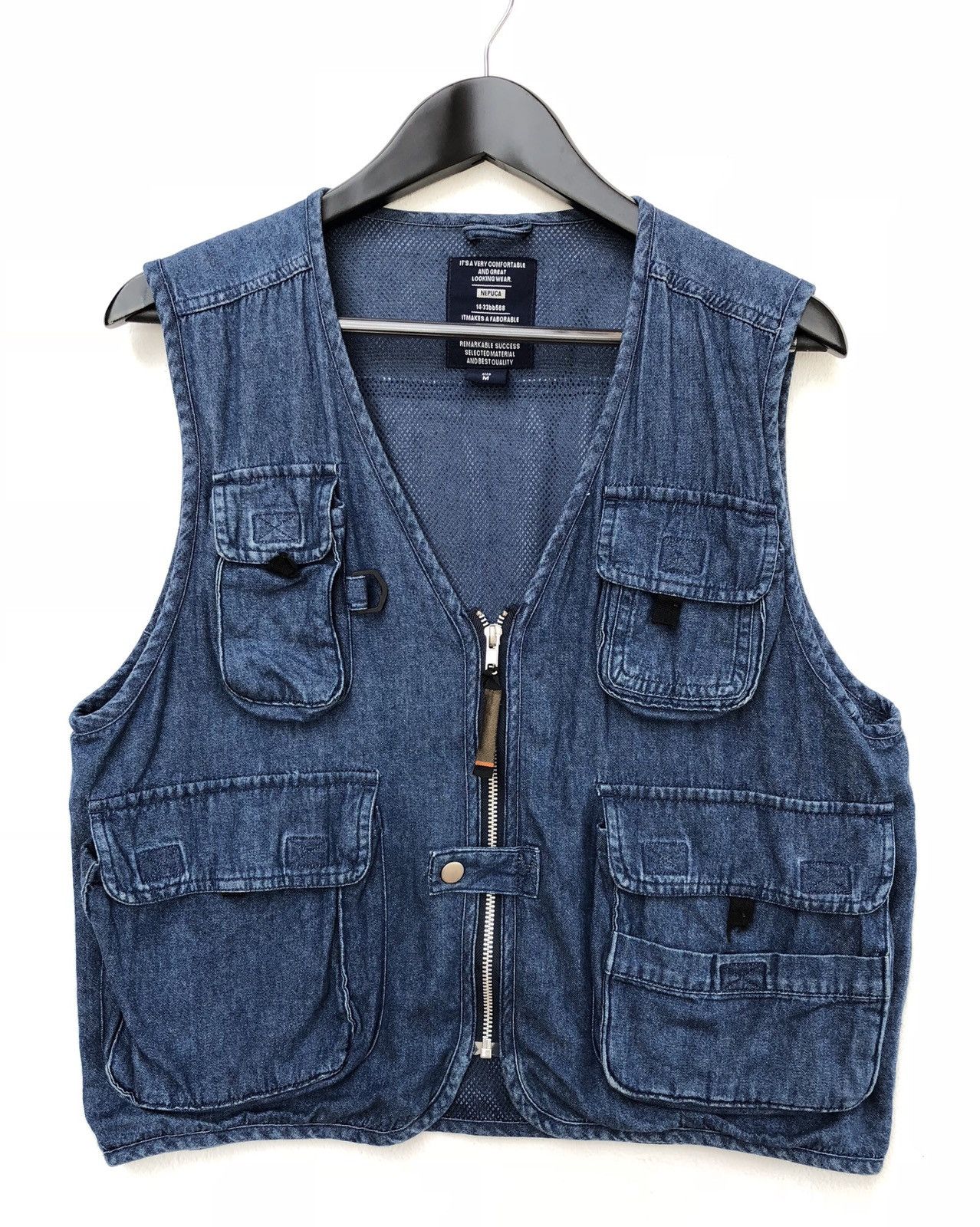 Japanese Brand NEPUCA DENIM SURVIVAL UTILITY VEST Size US M / EU 48-50 / 2 - 1 Thumbnail