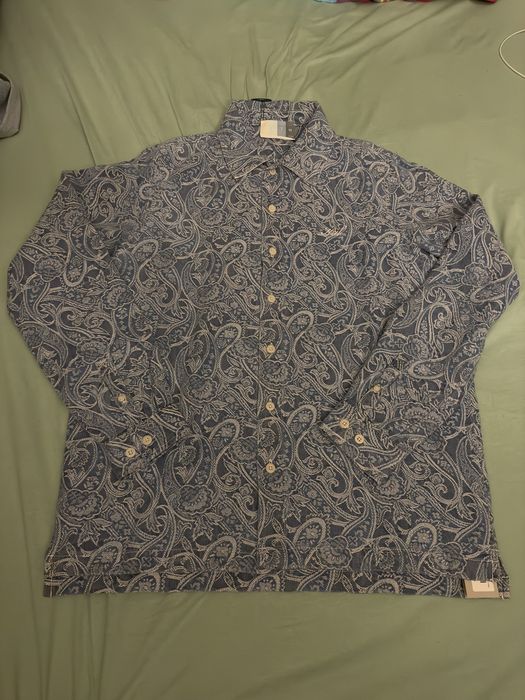 Kith Kith Japanese Indigo Paisley Caldwell Shirt | Grailed