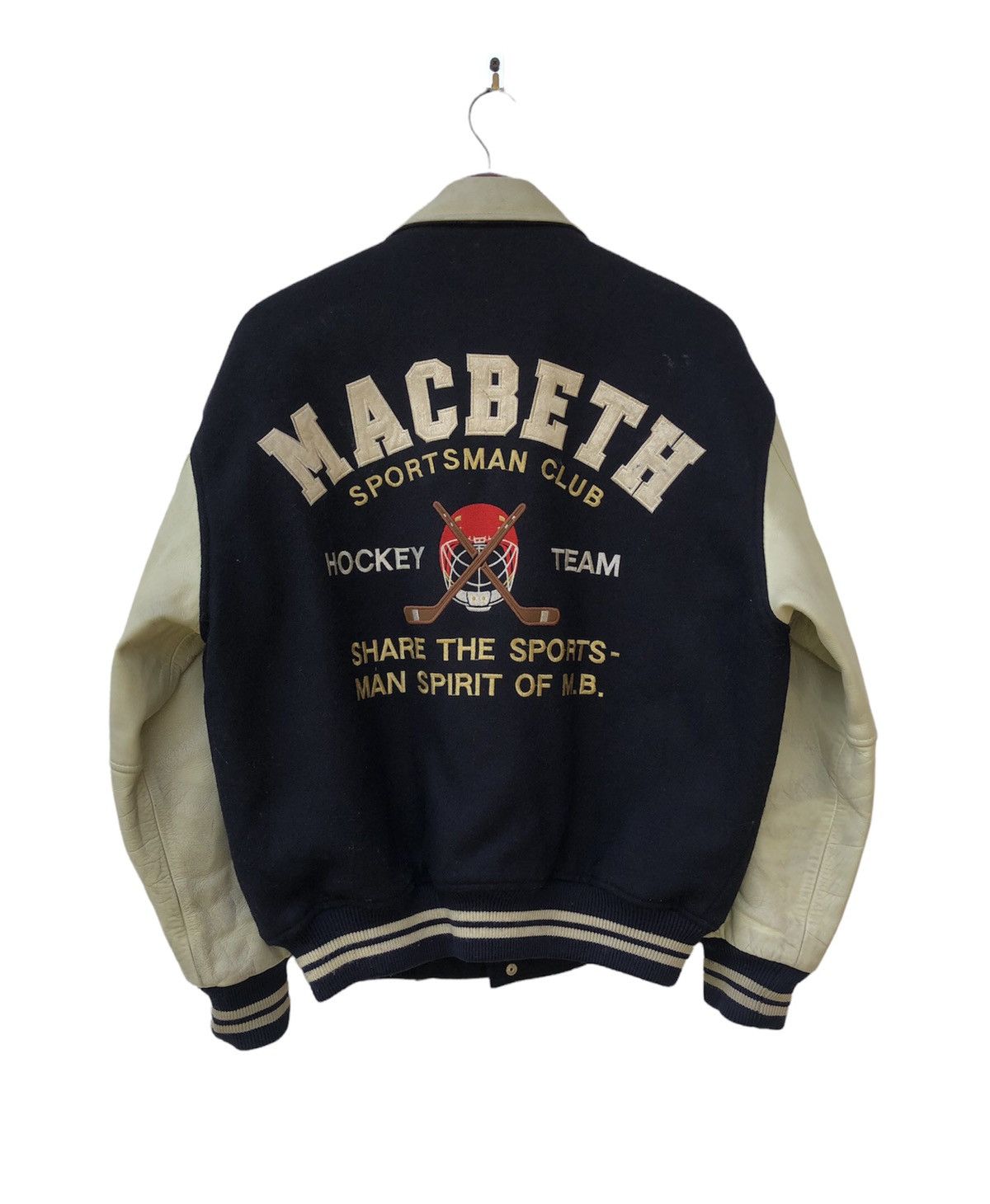 Macbeth × NHL 🔥VINTAGE MAC BETH VARSITY HOCKEY LETTERMAN JACKET Size US M / EU 48-50 / 2 - 1 Thumbnail