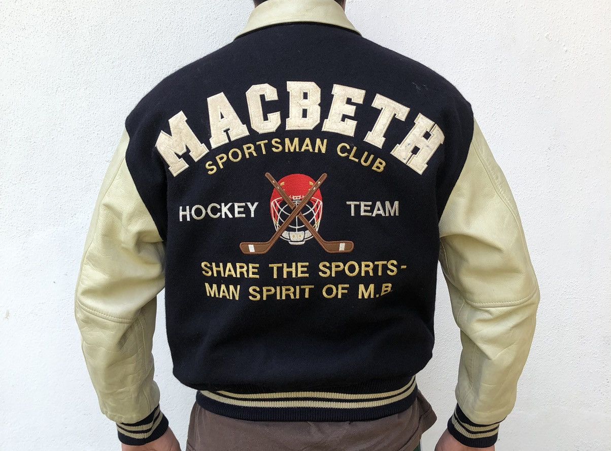 Macbeth × NHL 🔥VINTAGE MAC BETH VARSITY HOCKEY LETTERMAN JACKET Size US M / EU 48-50 / 2 - 6 Thumbnail