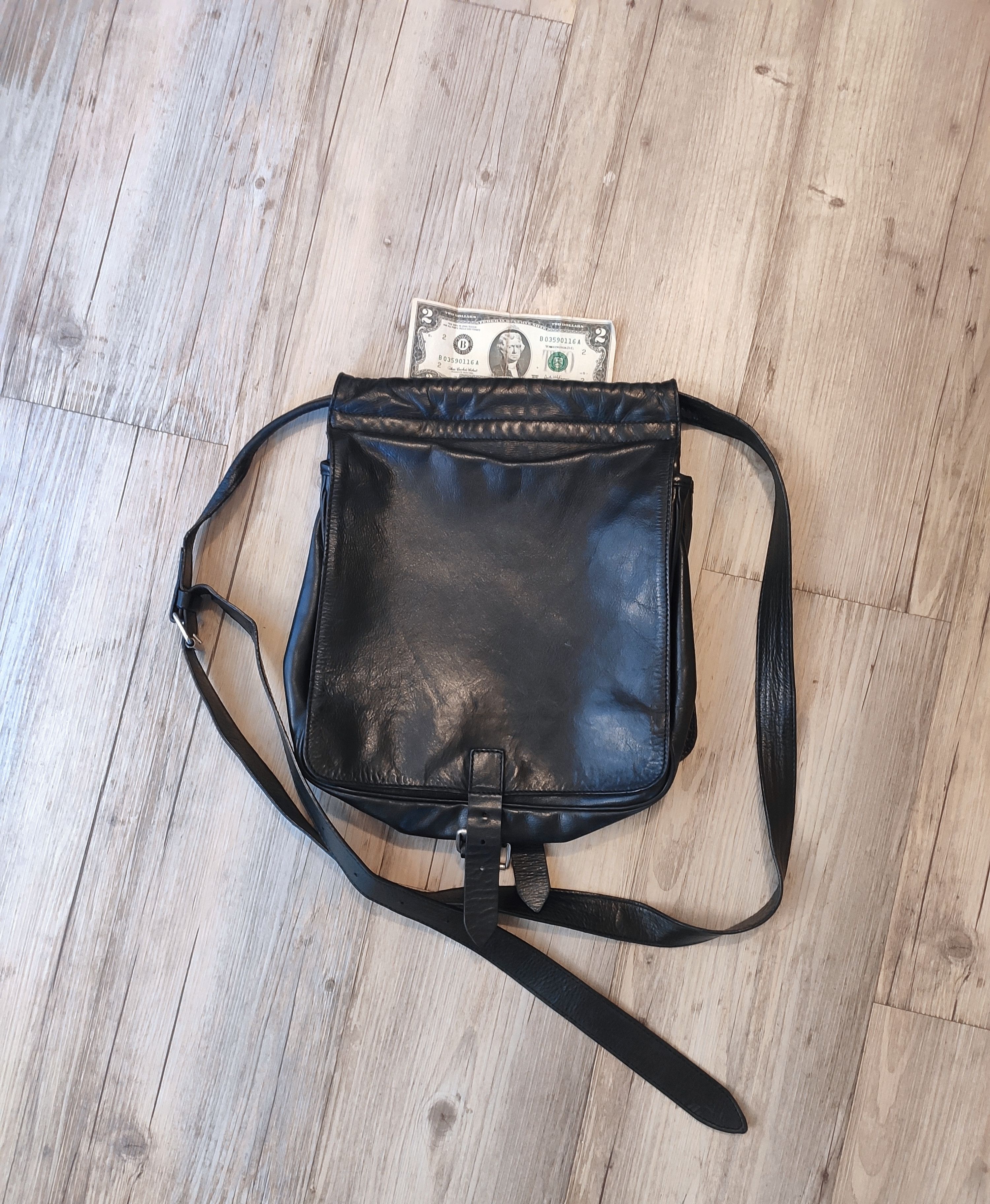 Ann Demeulemeester Crossbody leather bag.Like Guidi or Dries van Noten Size ONE SIZE - 5 Thumbnail