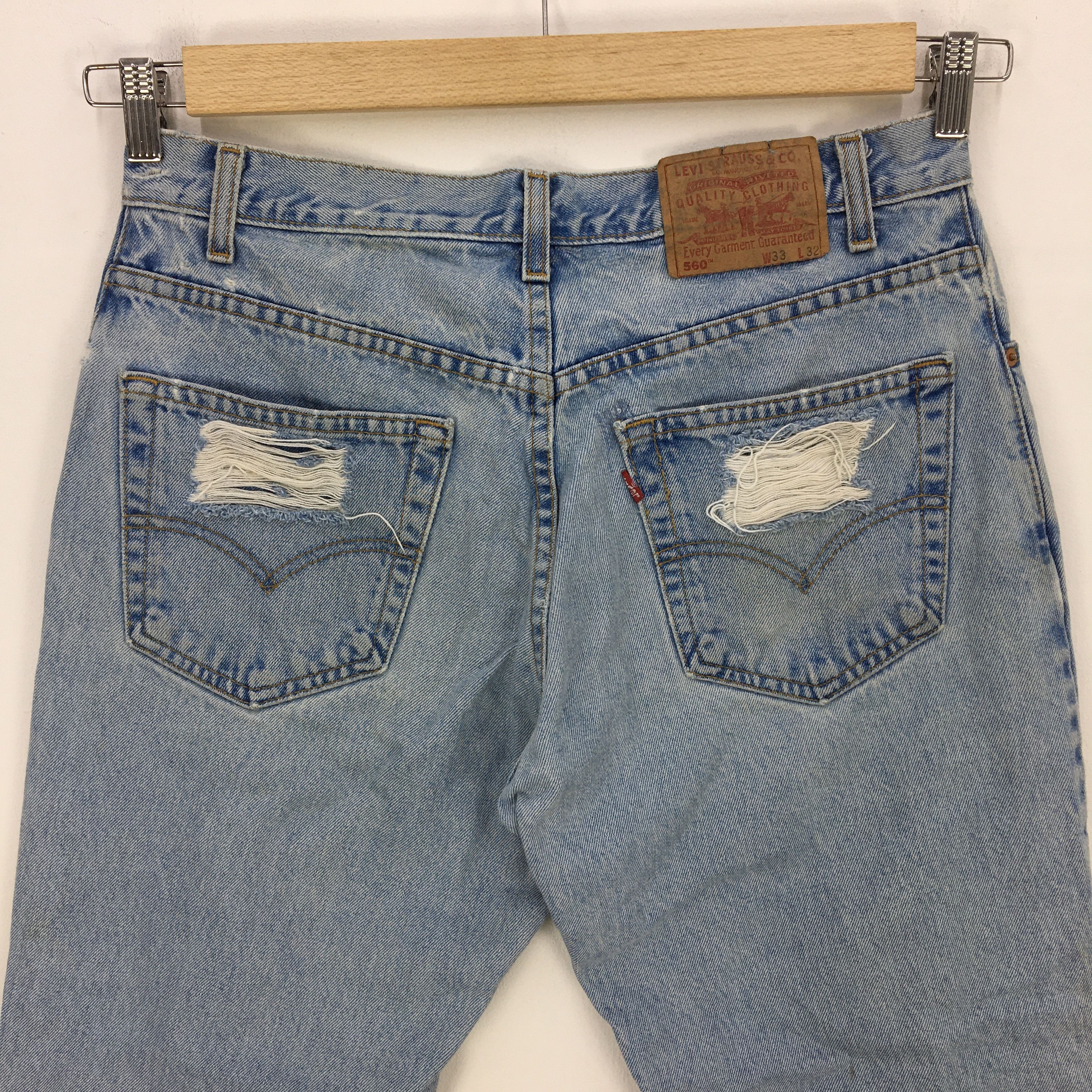 Levi's Vintage Levis Distresses Baggy Jeans Levi's Sun Faded Denim Size US 32 / EU 48 - 5 Thumbnail