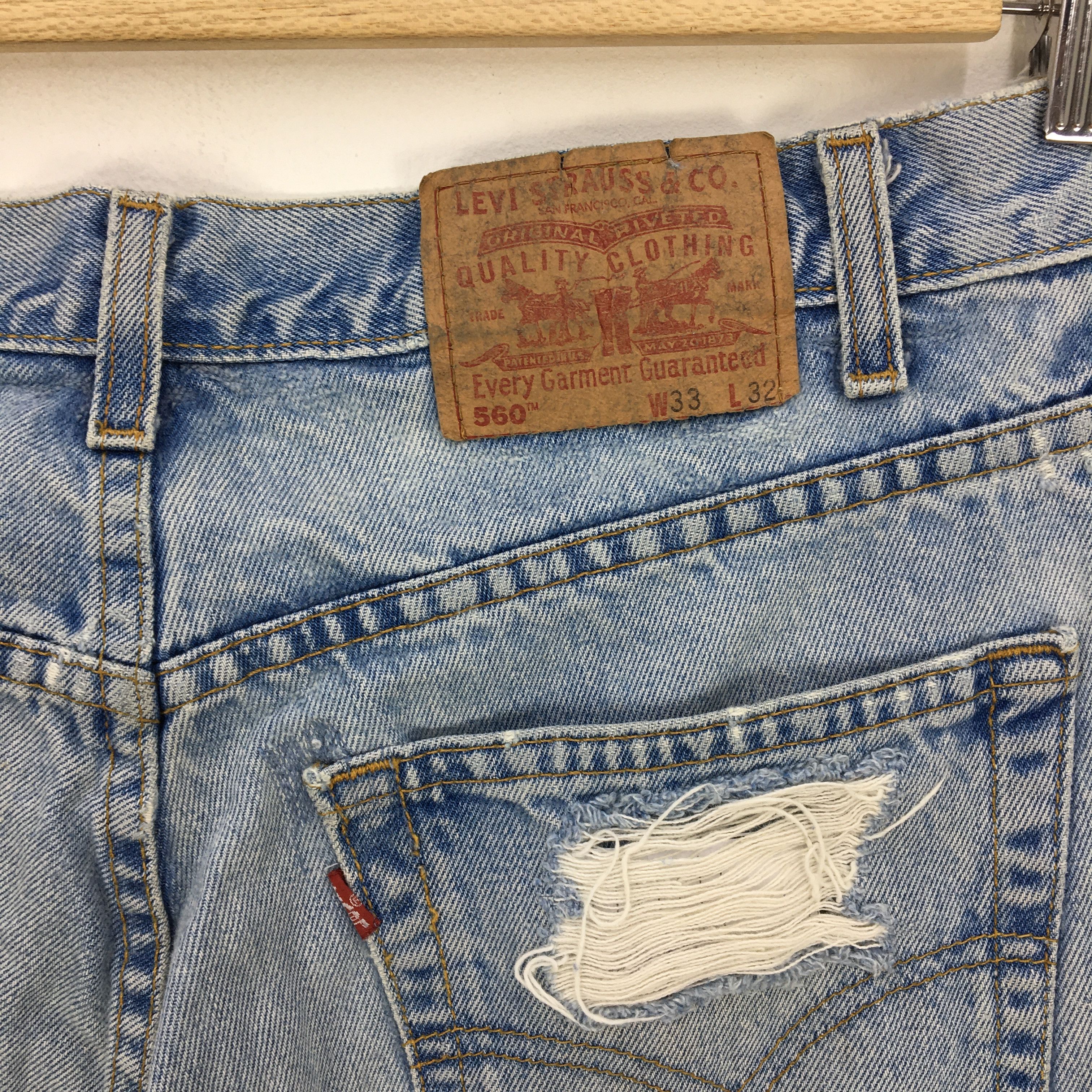 Levi's Vintage Levis Distresses Baggy Jeans Levi's Sun Faded Denim Size US 32 / EU 48 - 6 Thumbnail