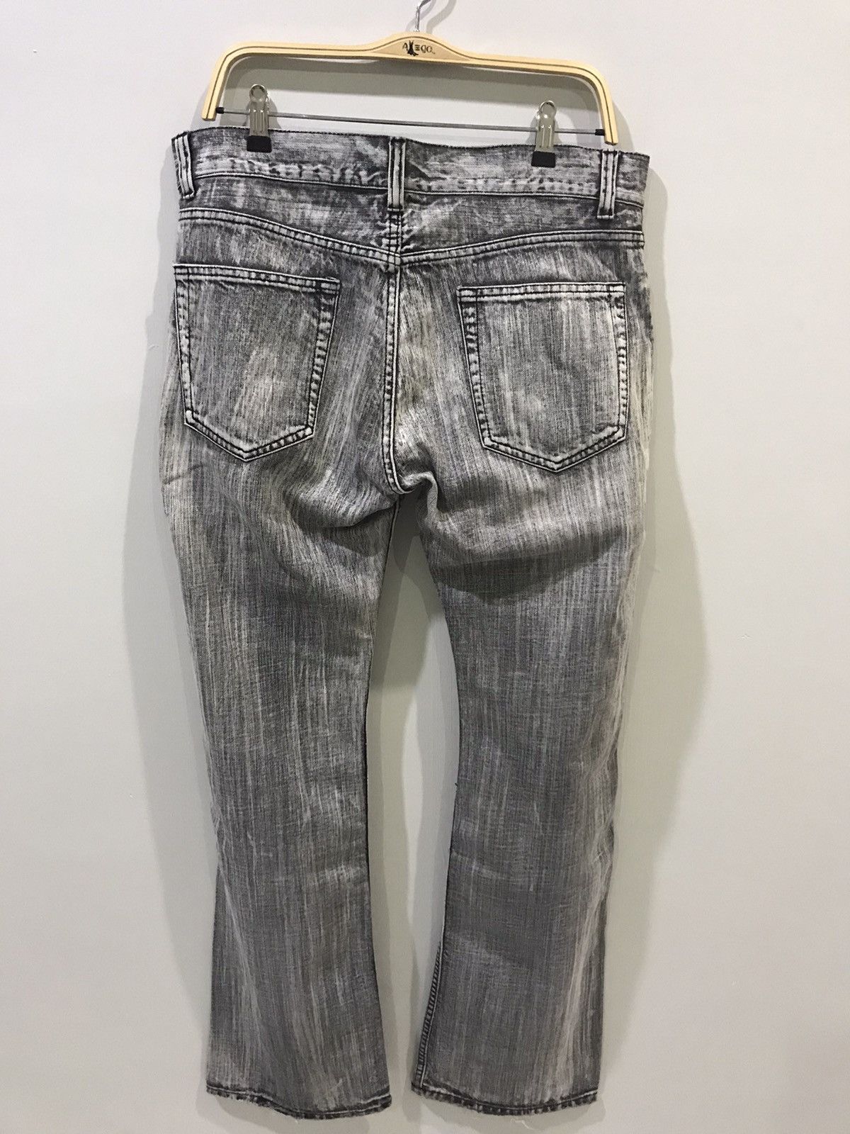 Japanese Brand × Seditionaries 💥FLARE💥Japan Punk Seditionarie Distressed Skull Poem Denim Size US 35 - 12 Thumbnail