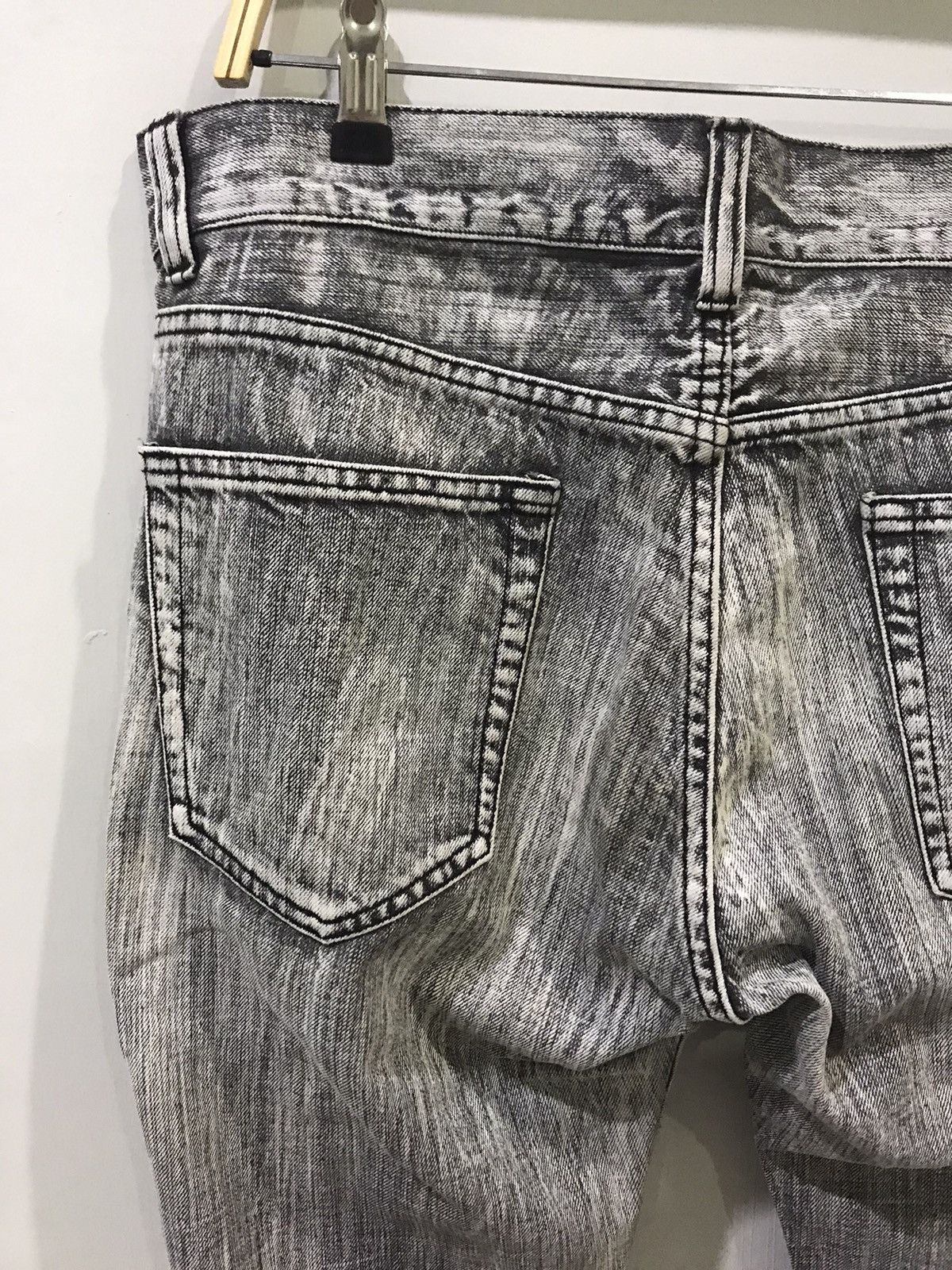 Japanese Brand × Seditionaries 💥FLARE💥Japan Punk Seditionarie Distressed Skull Poem Denim Size US 35 - 13 Thumbnail
