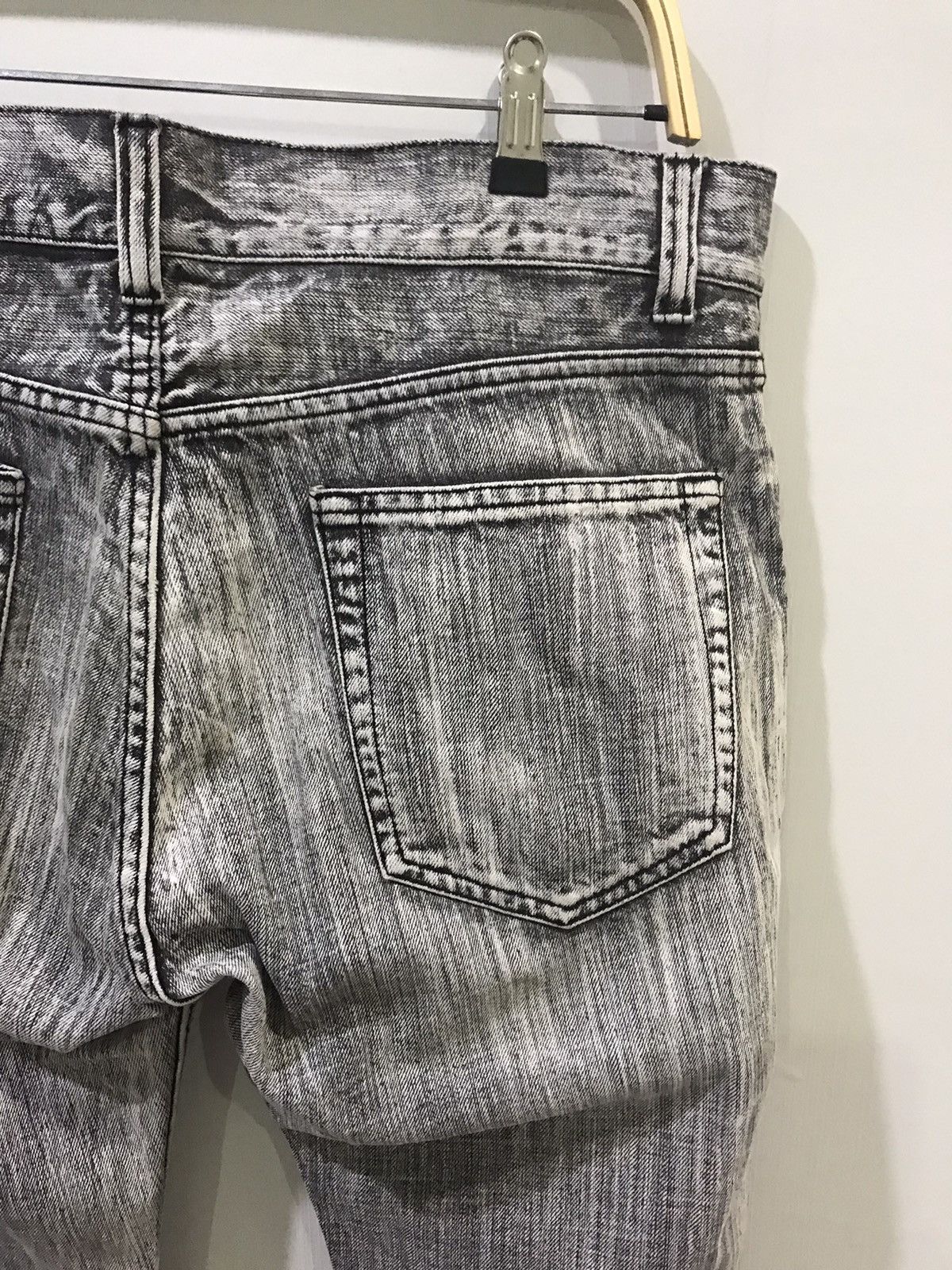 Japanese Brand × Seditionaries 💥FLARE💥Japan Punk Seditionarie Distressed Skull Poem Denim Size US 35 - 14 Thumbnail