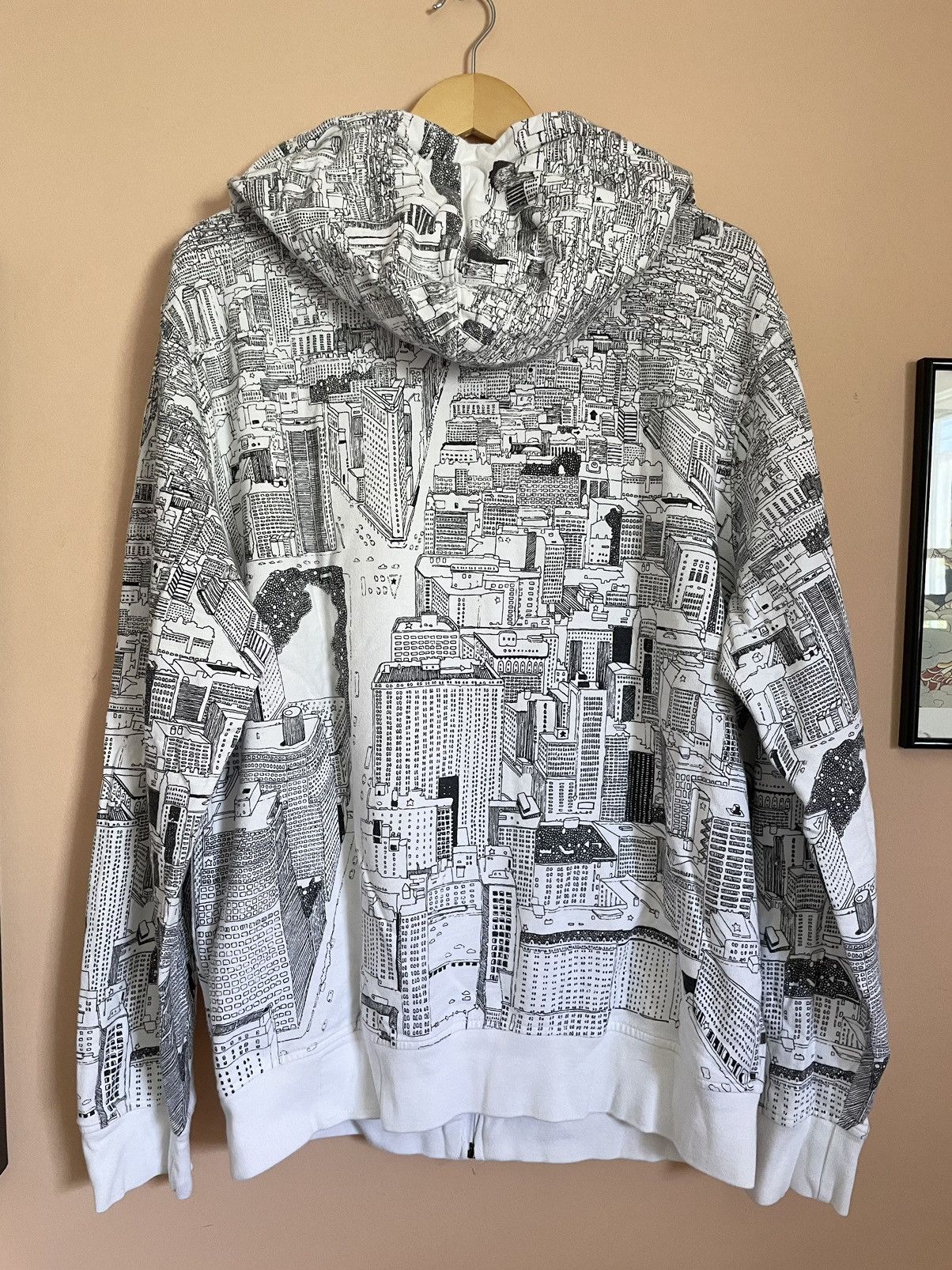 Zoo York Vintage Zoo York NY city view drawing zipped hoodie Size US XL / EU 56 / 4 - 3 Thumbnail