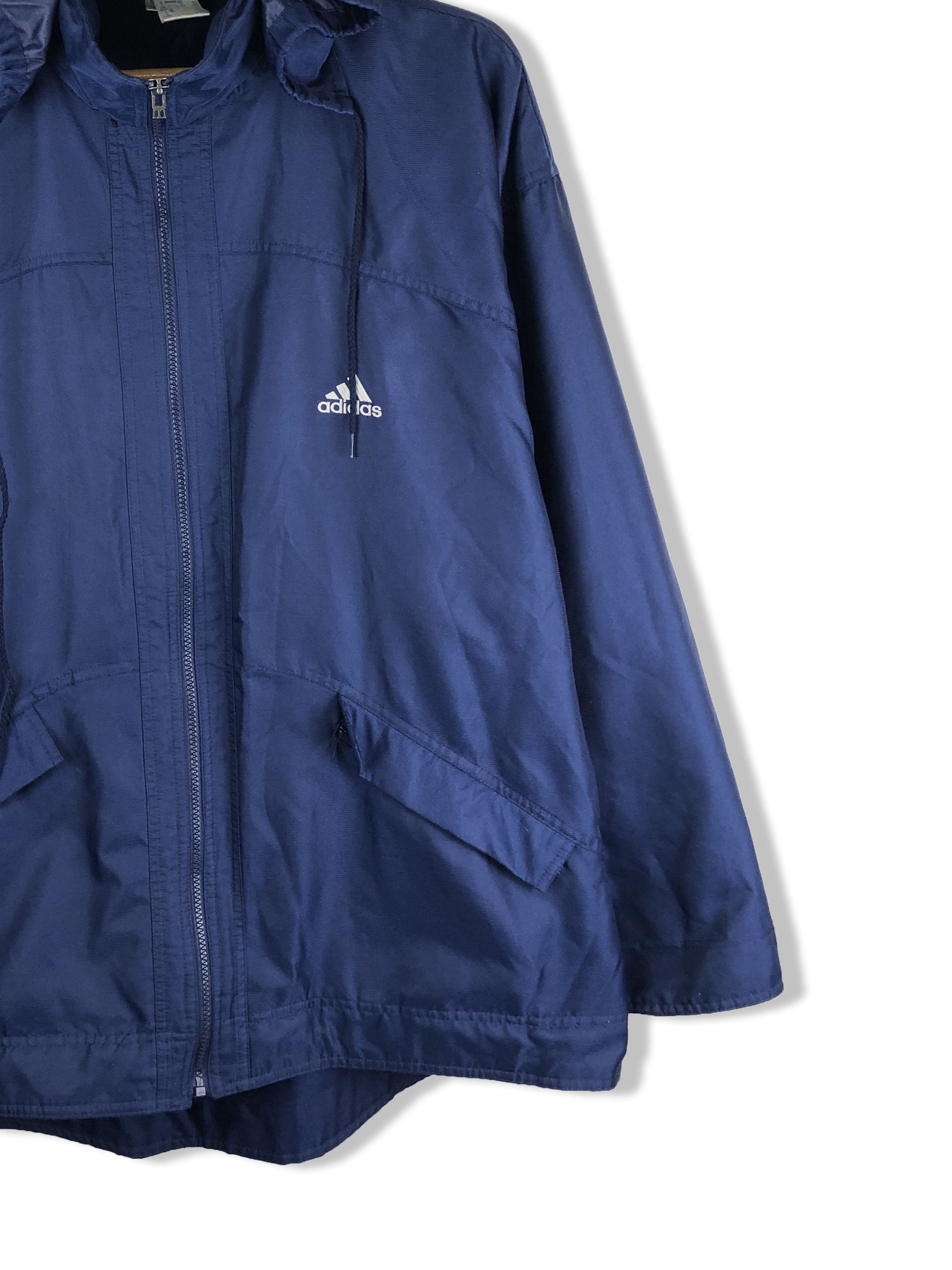 Adidas 90s Vintage ADIDAS Navy Blue Parka Jacket M159 Size US XXL / EU 58 / 5 - 3 Thumbnail