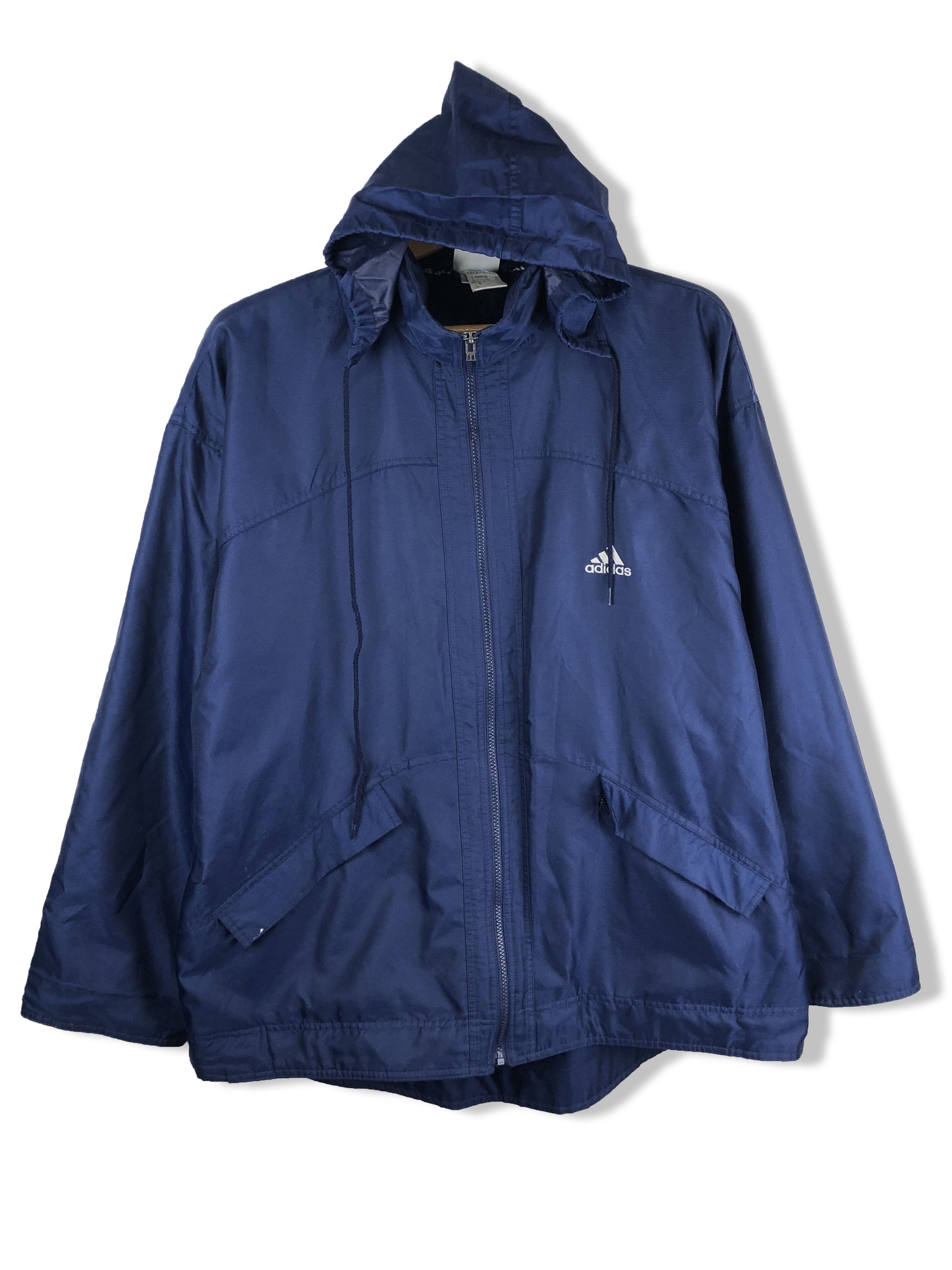 Adidas 90s Vintage ADIDAS Navy Blue Parka Jacket M159 Size US XXL / EU 58 / 5 - 2 Thumbnail