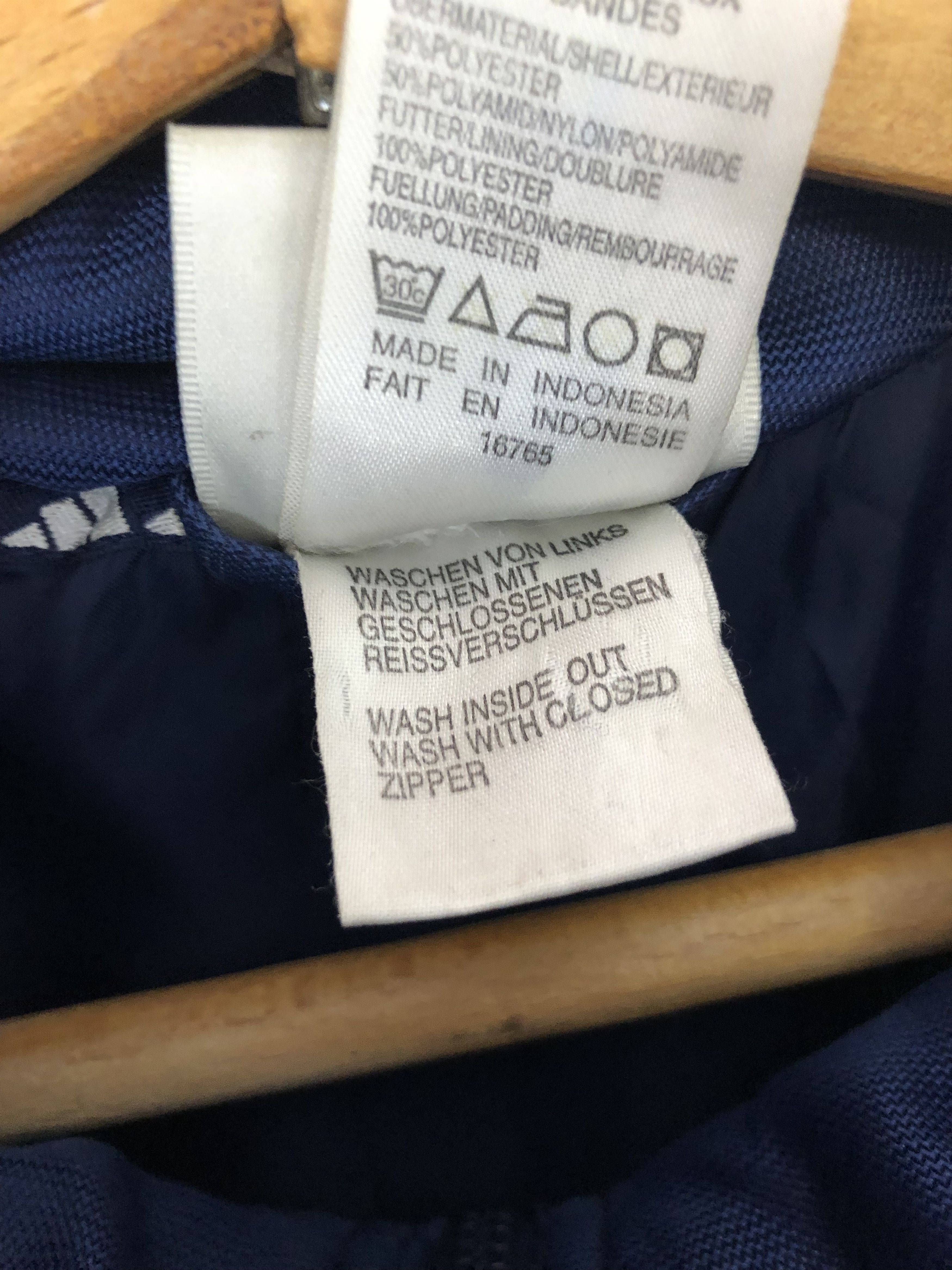 Adidas 90s Vintage ADIDAS Navy Blue Parka Jacket M159 Size US XXL / EU 58 / 5 - 13 Thumbnail