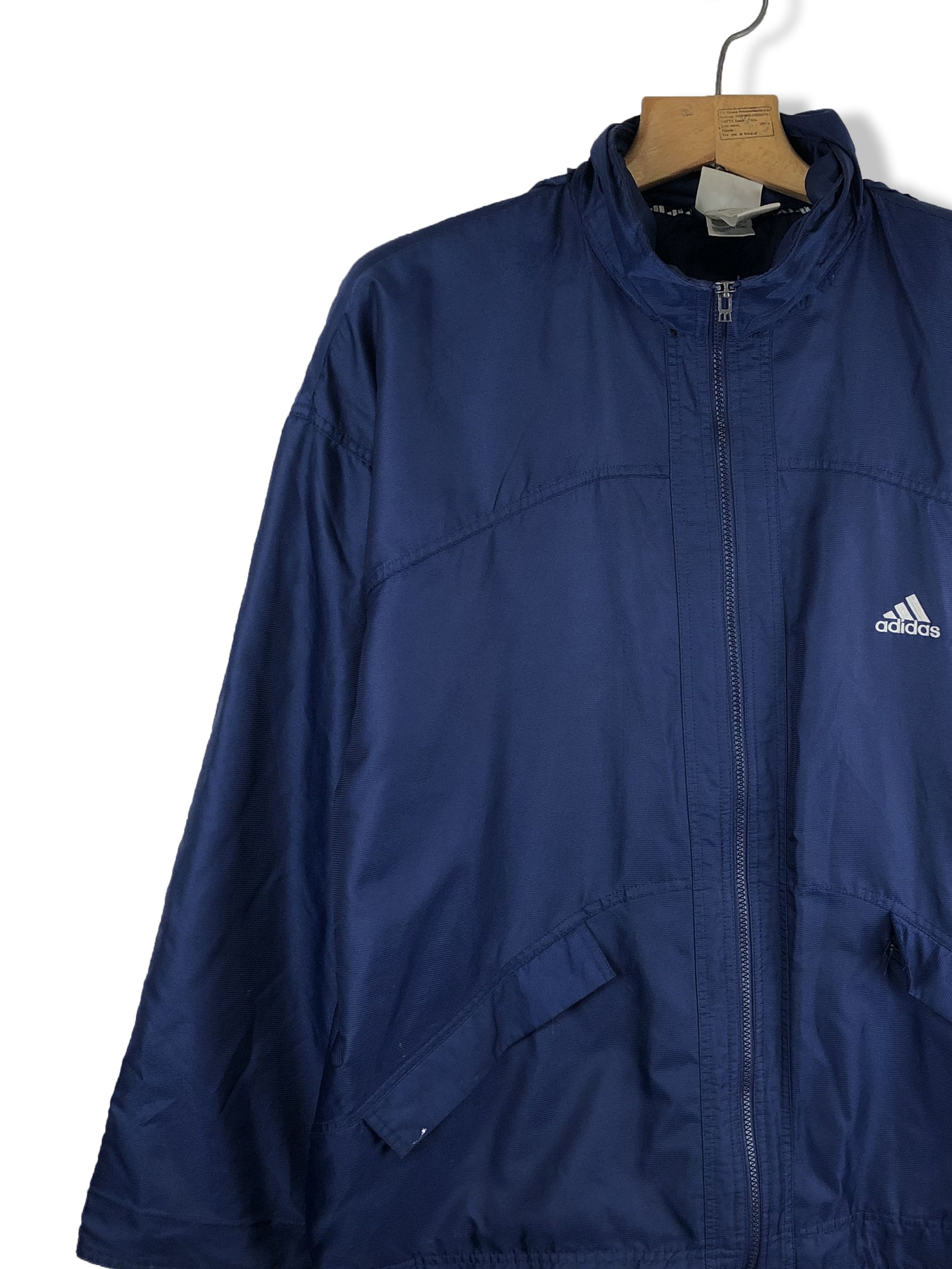 Adidas 90s Vintage ADIDAS Navy Blue Parka Jacket M159 Size US XXL / EU 58 / 5 - 7 Thumbnail