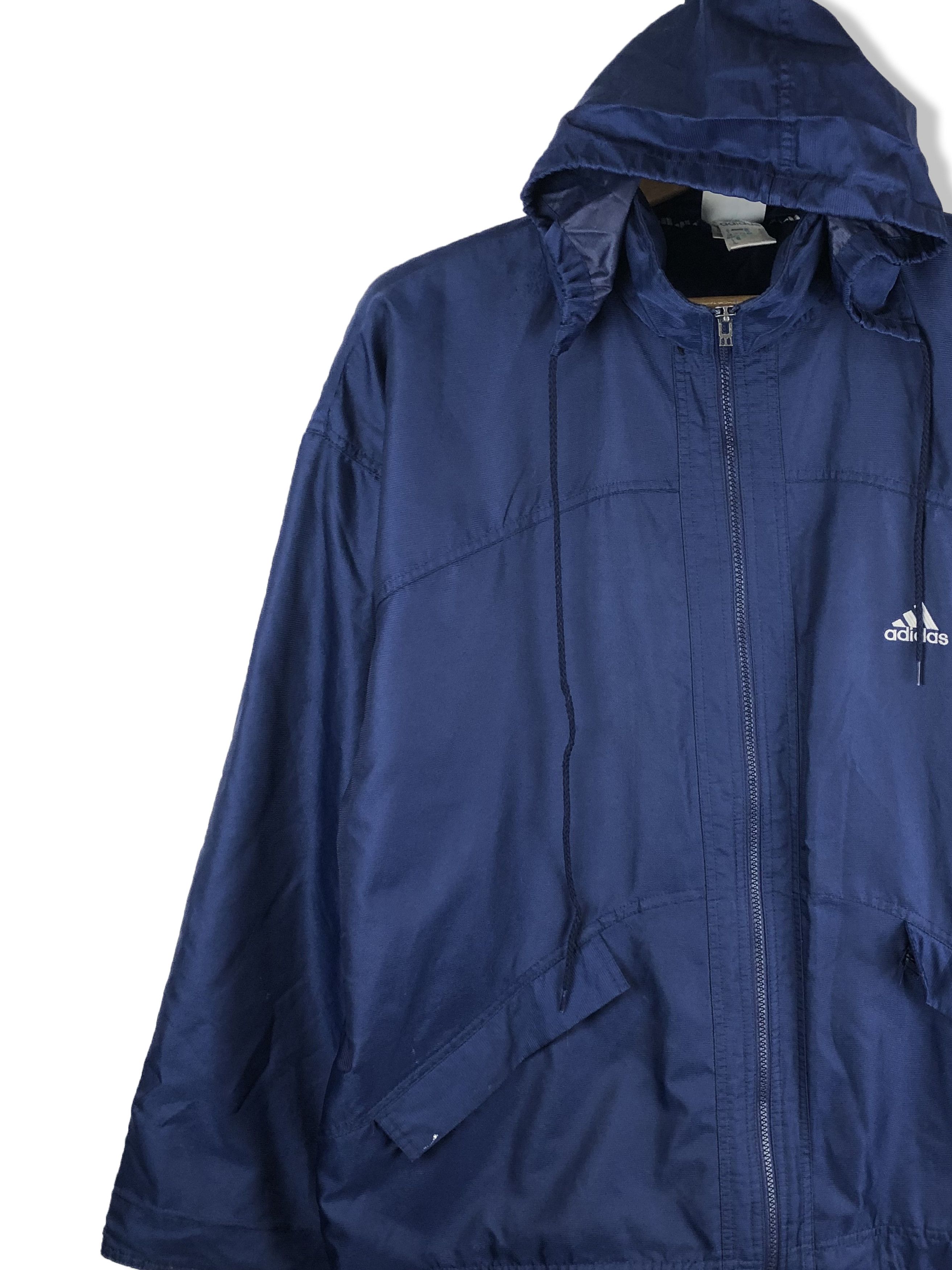 Adidas 90s Vintage ADIDAS Navy Blue Parka Jacket M159 Size US XXL / EU 58 / 5 - 4 Thumbnail