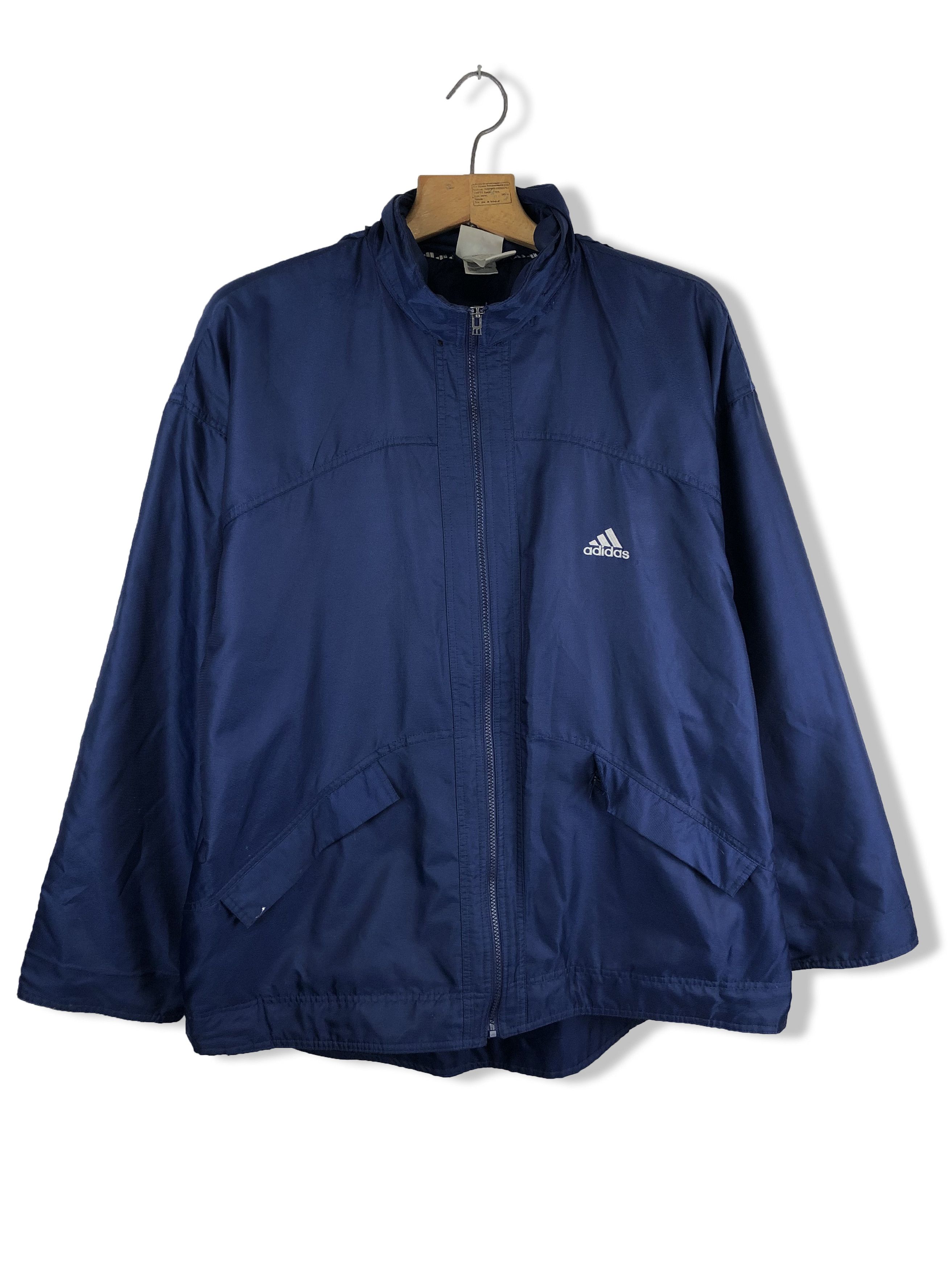 Adidas 90s Vintage ADIDAS Navy Blue Parka Jacket M159 Size US XXL / EU 58 / 5 - 5 Thumbnail