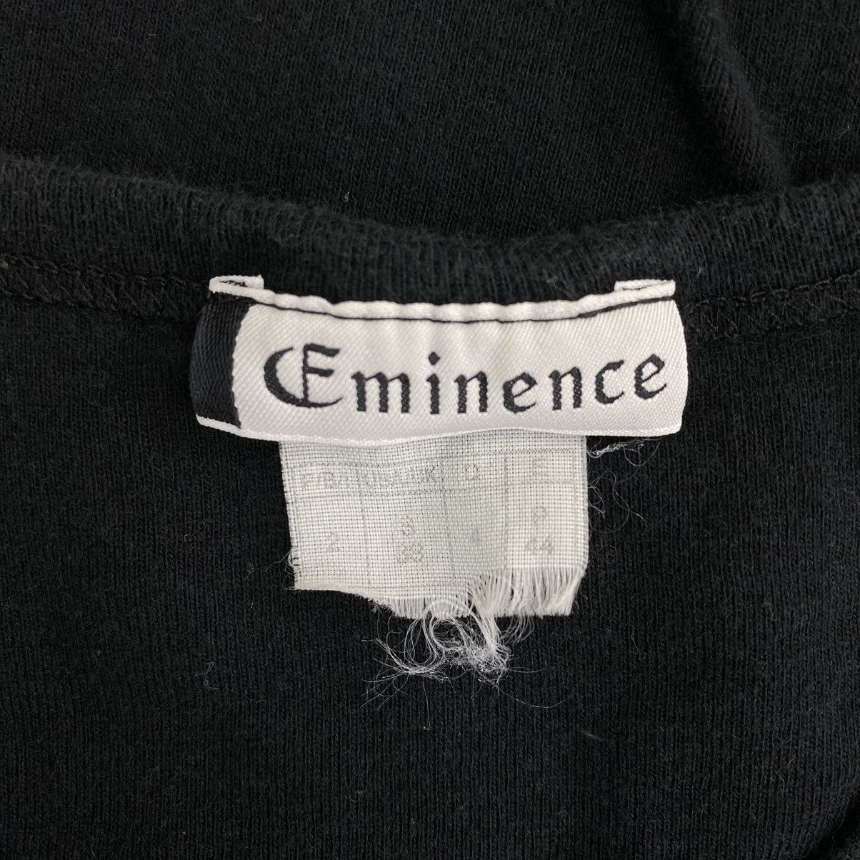 Vintage Vintage 90s EMINENCE Slim Long Black Short Sleeve Shirt Size XS / US 0-2 / IT 36-38 - 4 Thumbnail