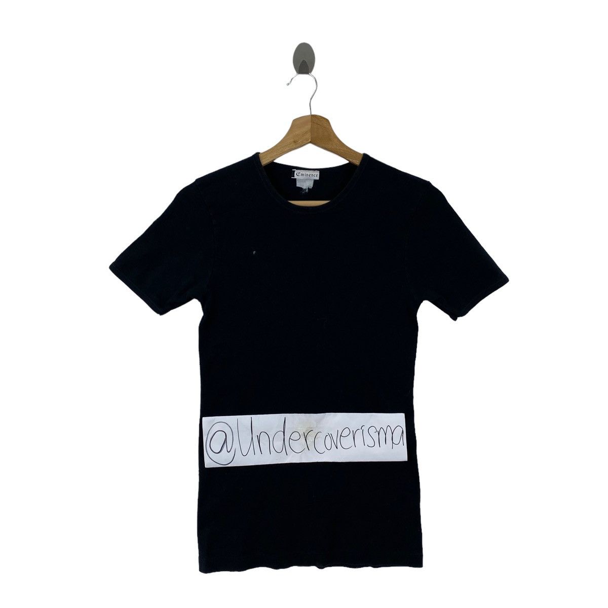 Vintage Vintage 90s EMINENCE Slim Long Black Short Sleeve Shirt Size XS / US 0-2 / IT 36-38 - 1 Thumbnail