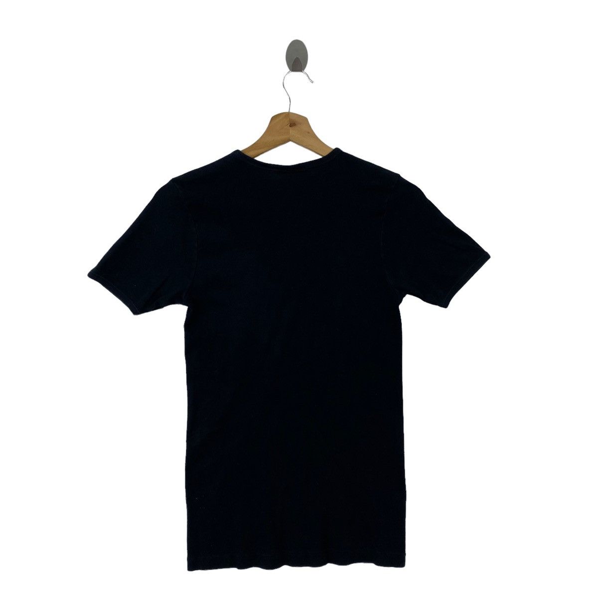 Vintage Vintage 90s EMINENCE Slim Long Black Short Sleeve Shirt Size XS / US 0-2 / IT 36-38 - 2 Thumbnail
