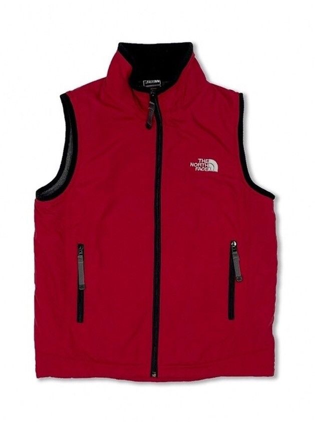 The North Face × Vintage 90s Vintage THE NORTH FACE Red Warm Vest GCS027 Size S / US 4 / IT 40 - 1 Thumbnail