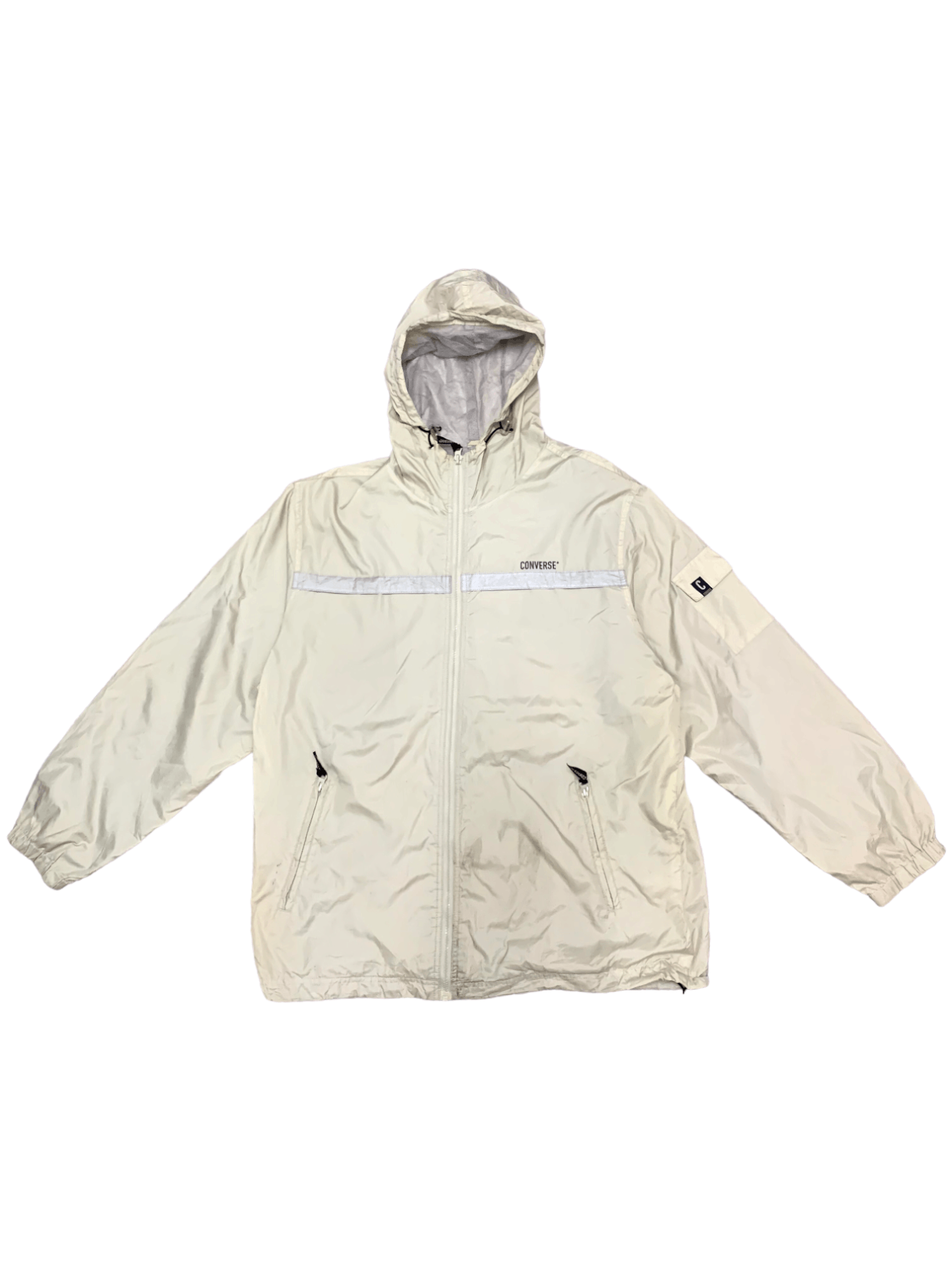 Converse Vintage CONVERSE Light Jacket Hoodie Windbreaker Style Size US L / EU 52-54 / 3 - 1 Thumbnail